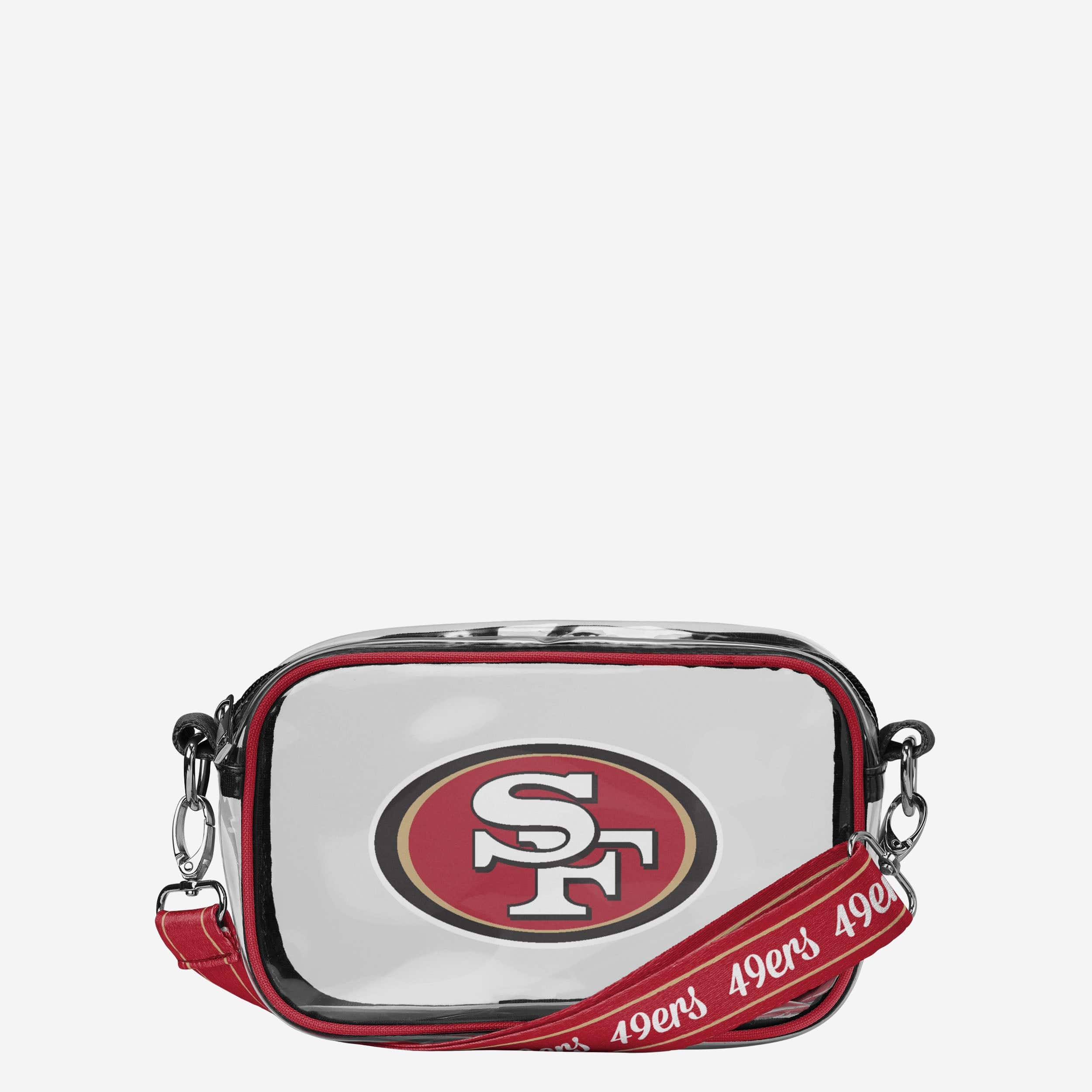 San Francisco 49ers Team Stripe Clear Crossbody Bag
