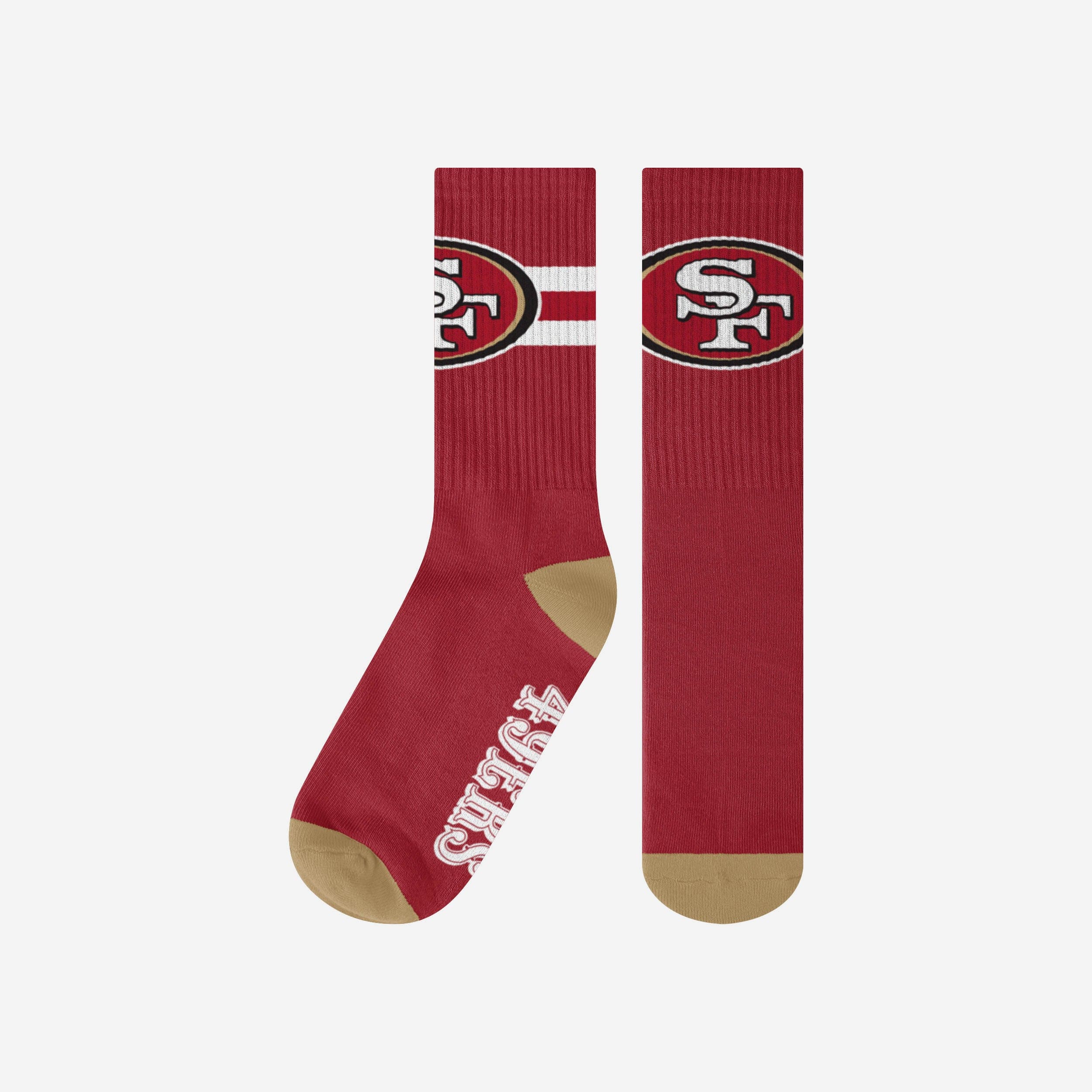 San Francisco 49ers Team Stripe Crew Socks