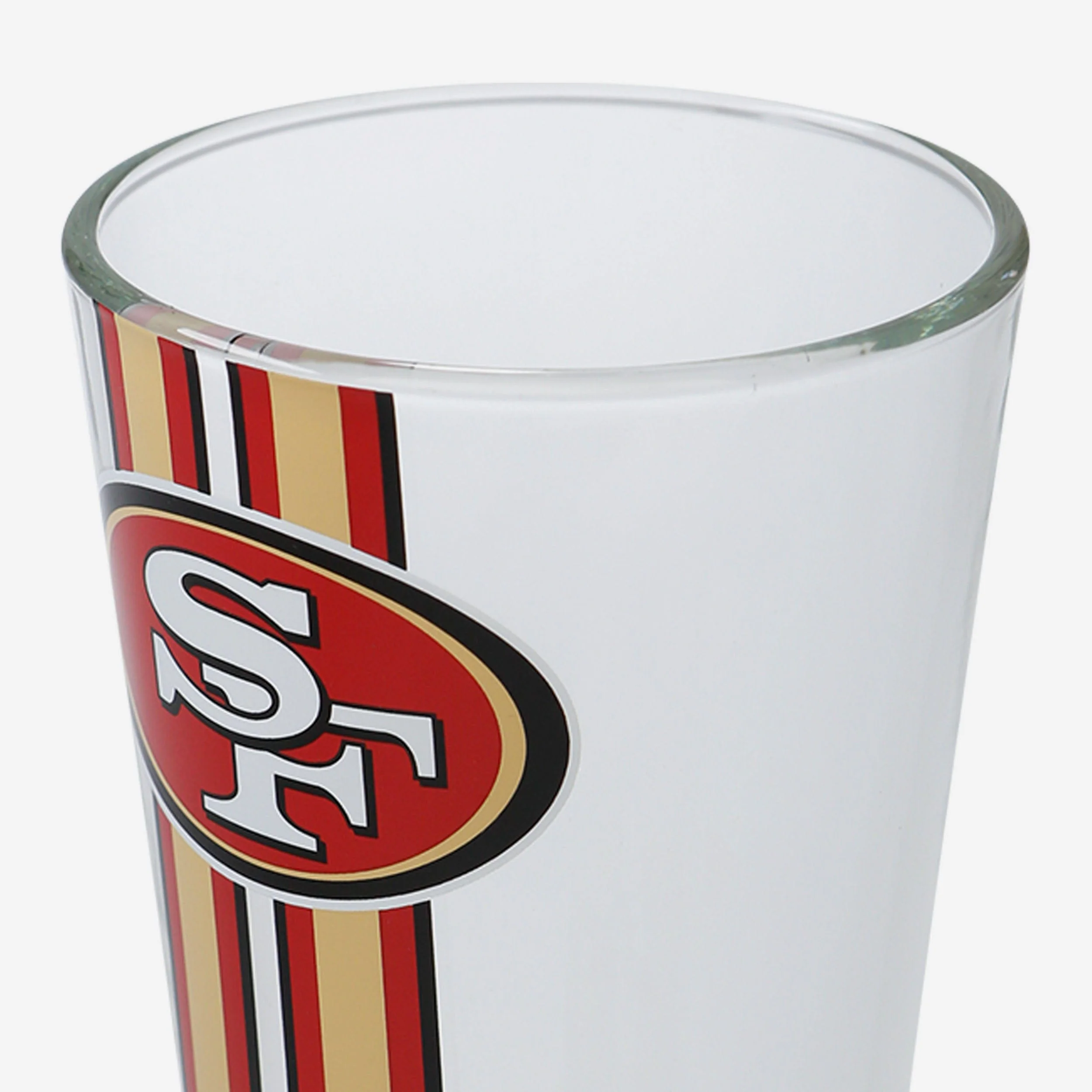 San Francisco 49ers Team Stripe Pint Glass - Image 4