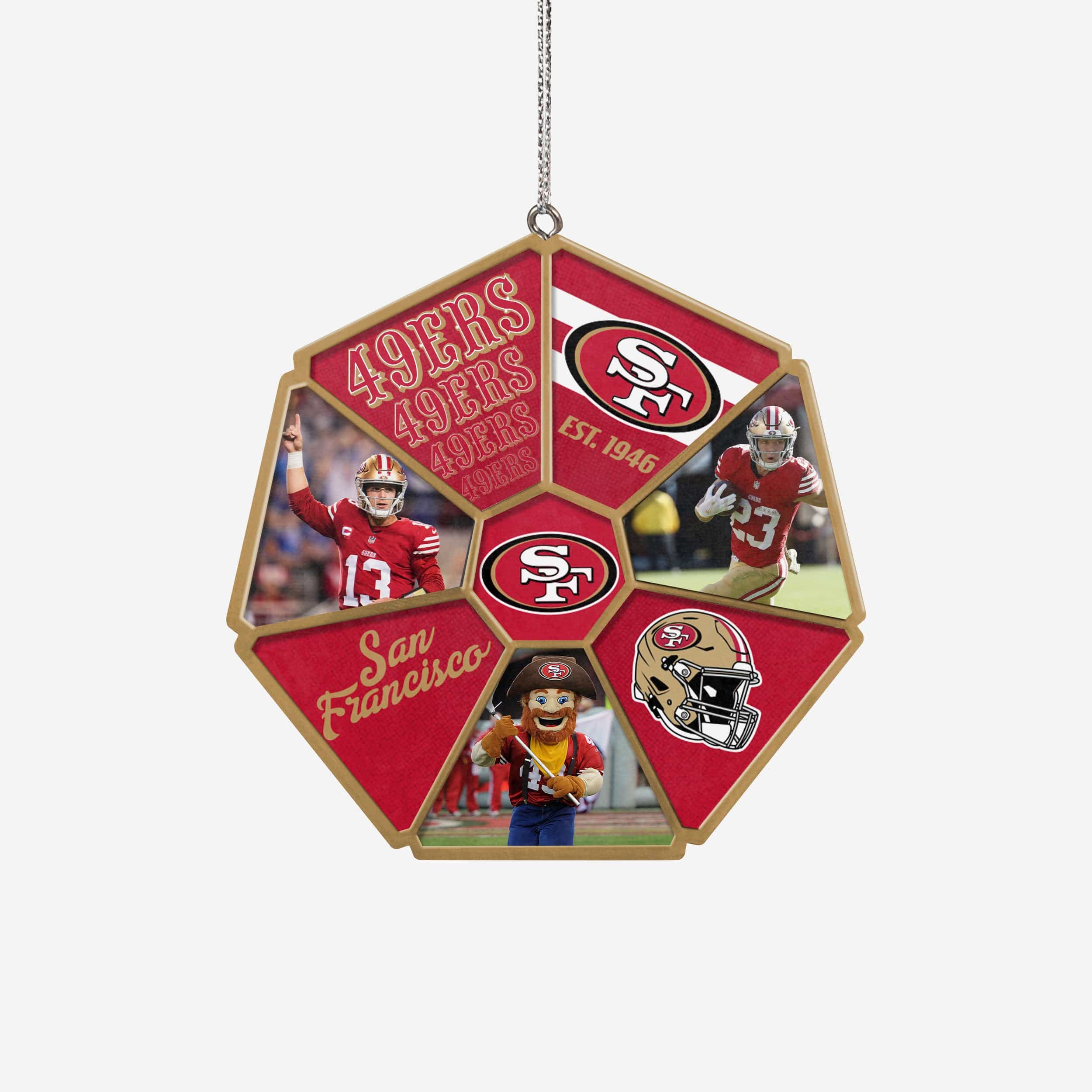 San Francisco 49ers Team Wheel Ornament