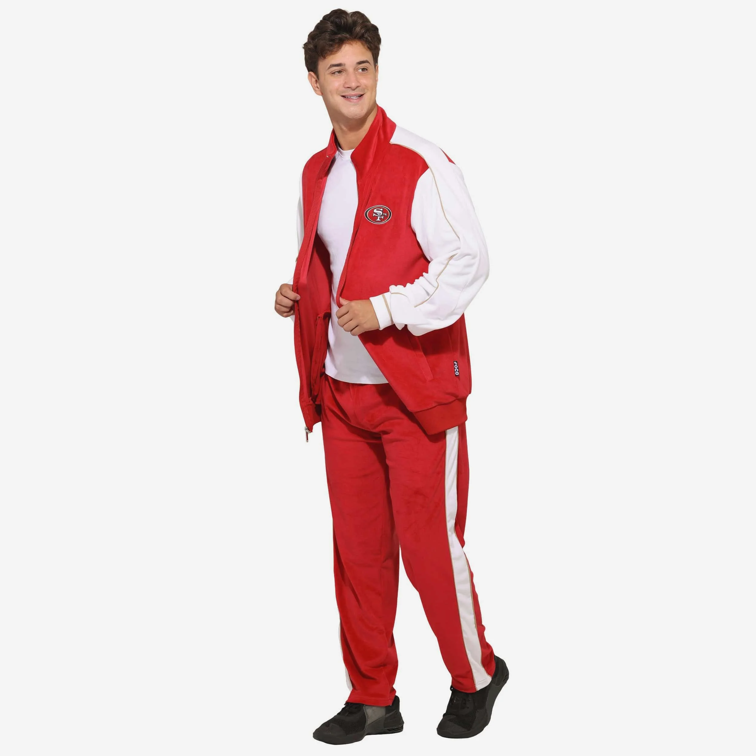 San Francisco 49ers Two Tone Velour Pants - Image 5