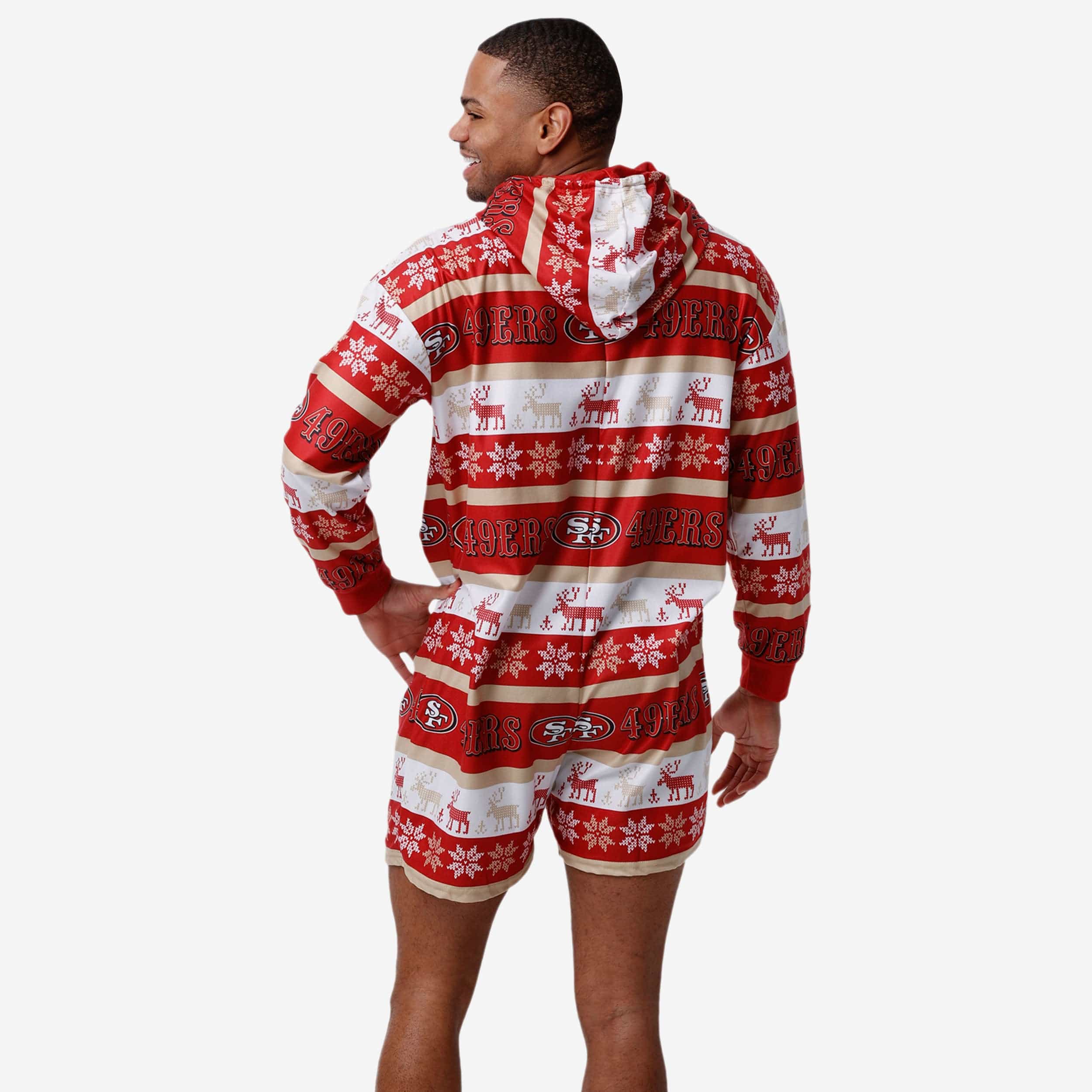 San Francisco 49ers Ugly Short One Piece Pajamas - Image 2