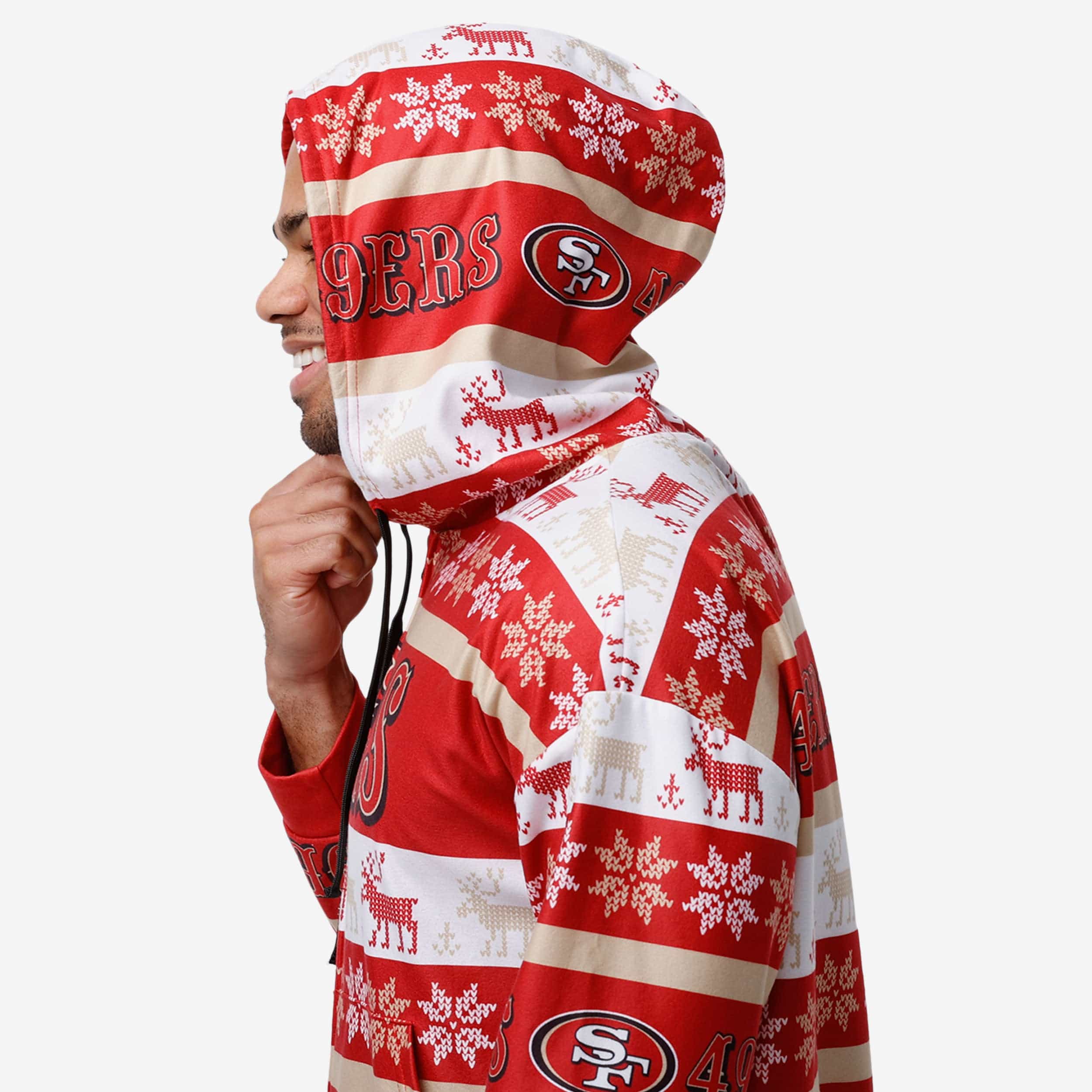 San Francisco 49ers Ugly Short One Piece Pajamas - Image 3