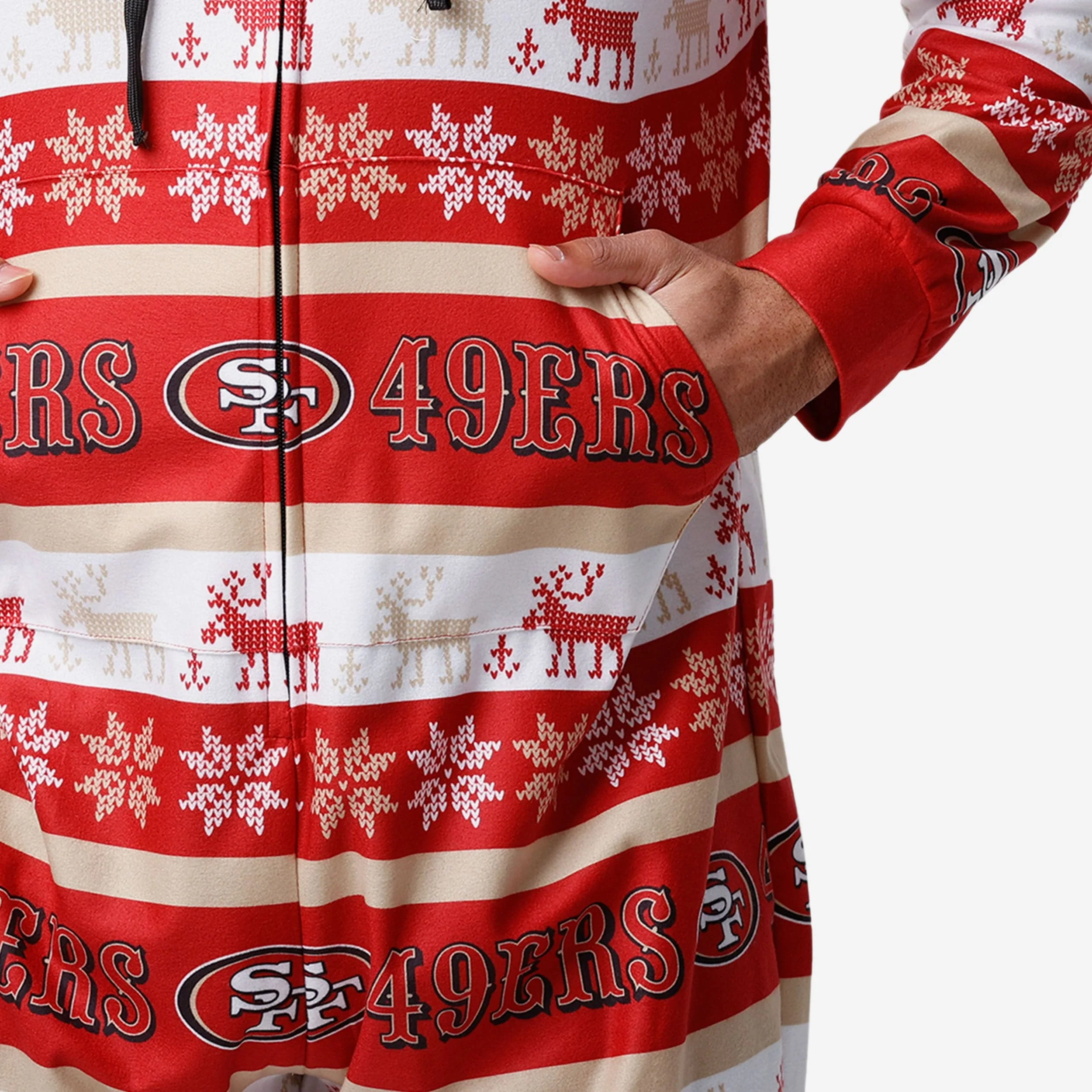 San Francisco 49ers Ugly Short One Piece Pajamas - Image 4