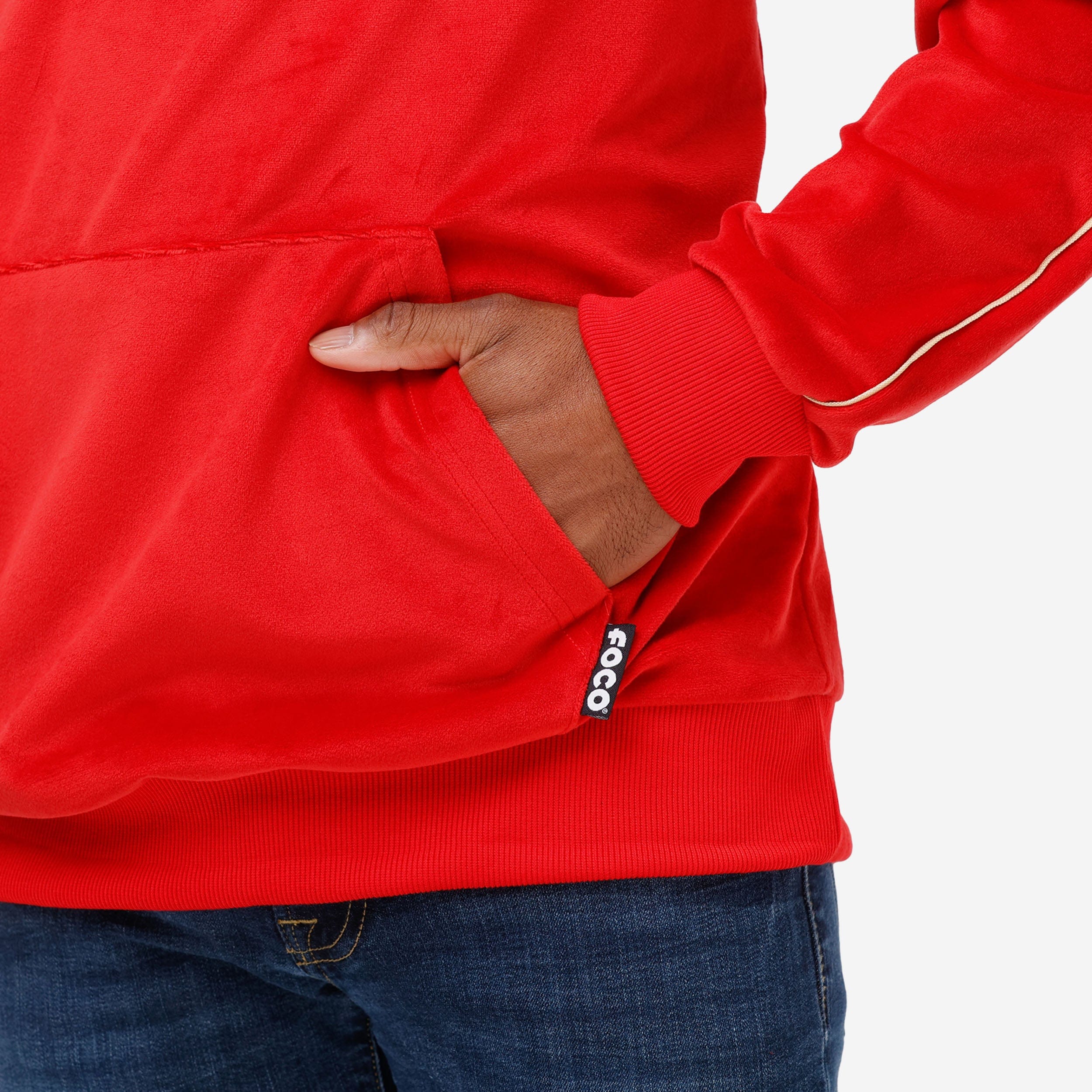 San Francisco 49ers Velour Hooded Sweatshirt - Image 3