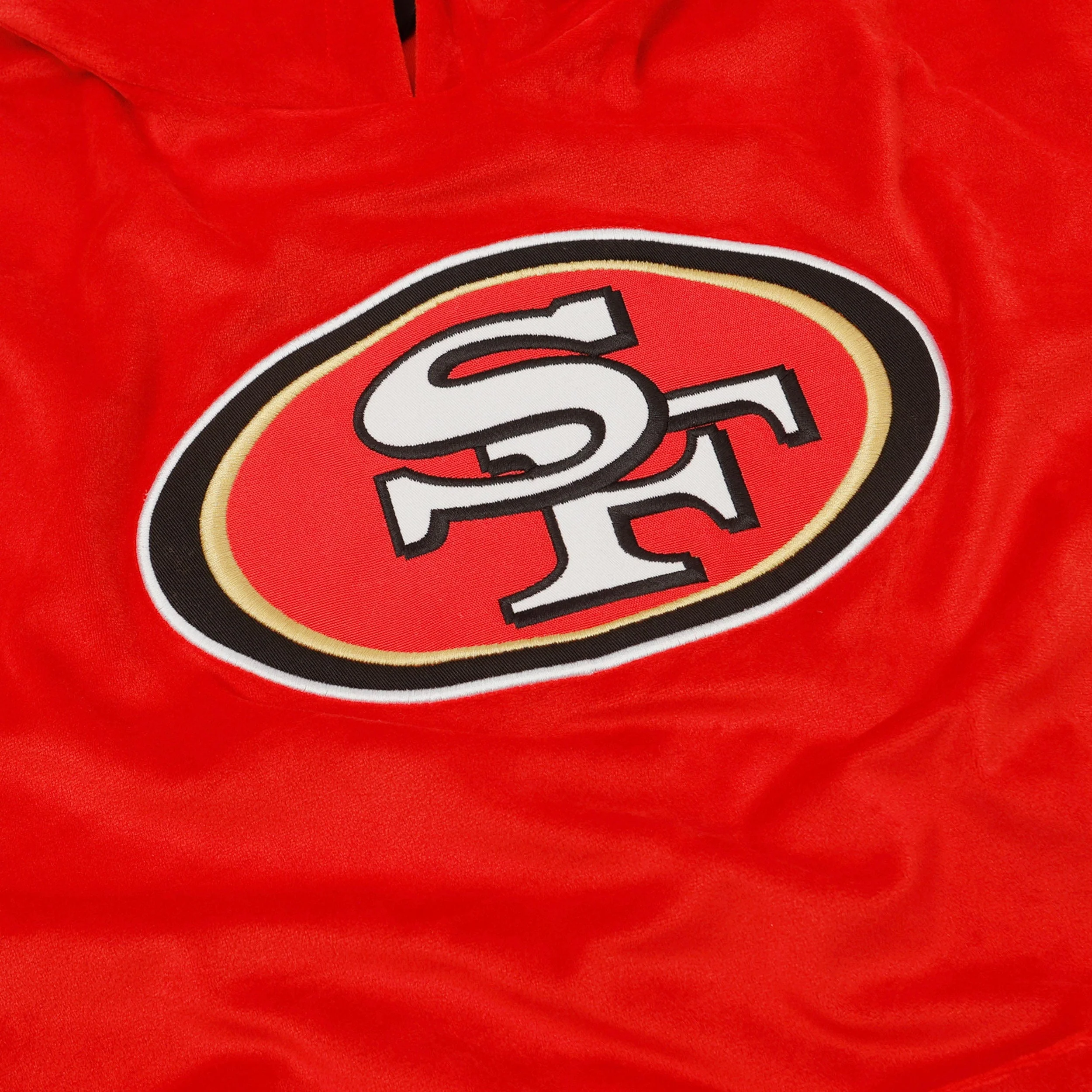 San Francisco 49ers Velour Hooded Sweatshirt - Image 4