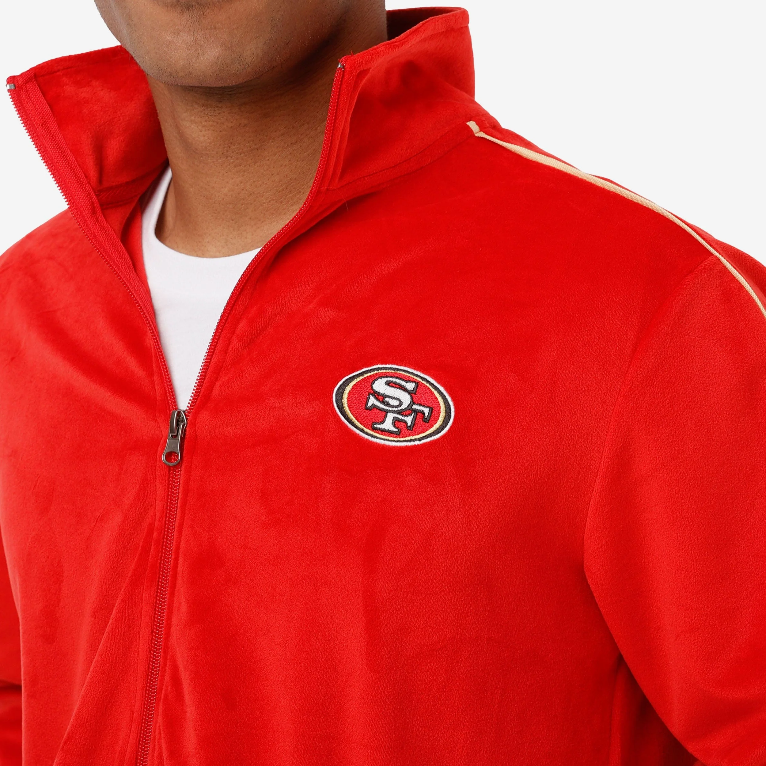 San Francisco 49ers Velour Zip Up Top - Image 3
