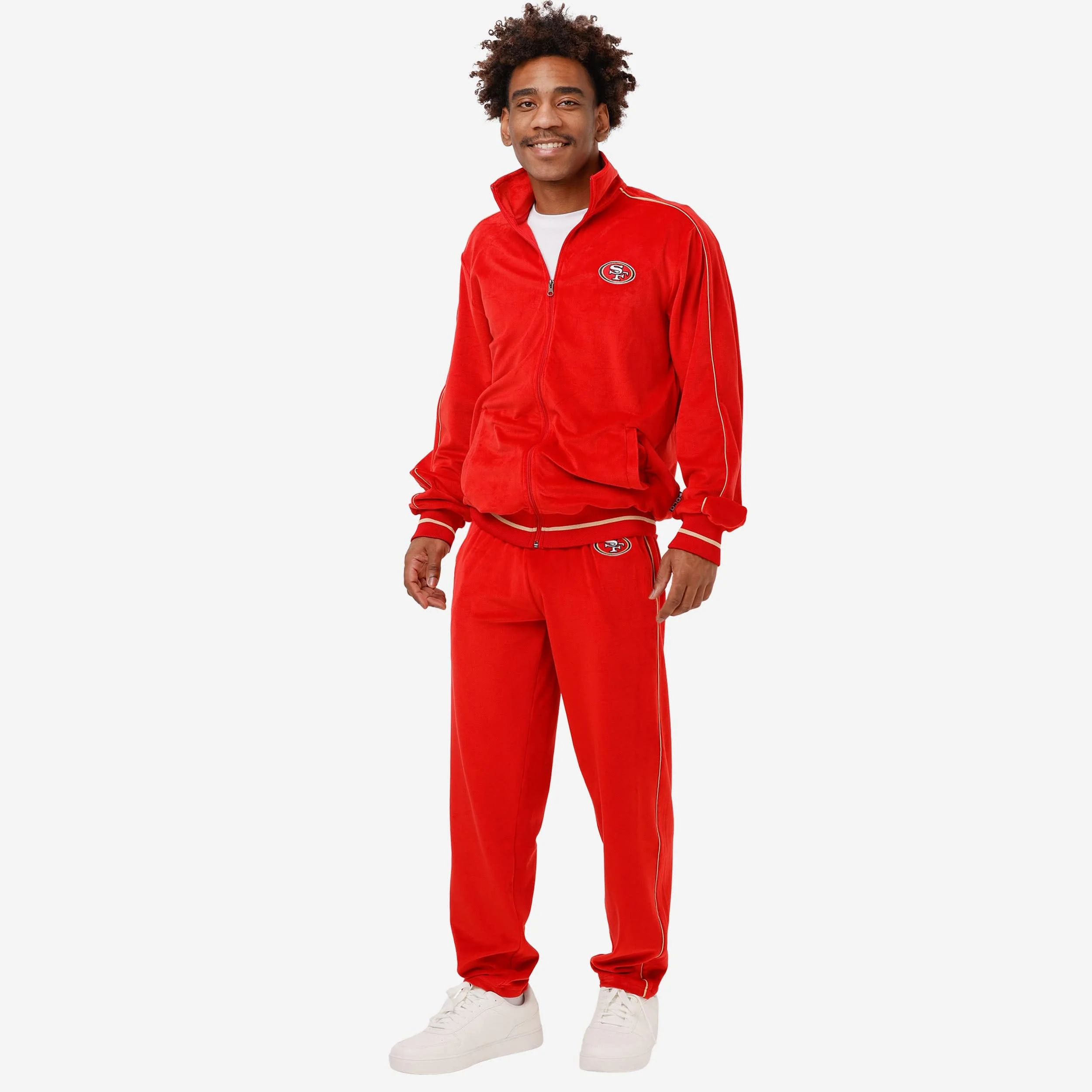 San Francisco 49ers Velour Zip Up Top - Image 5