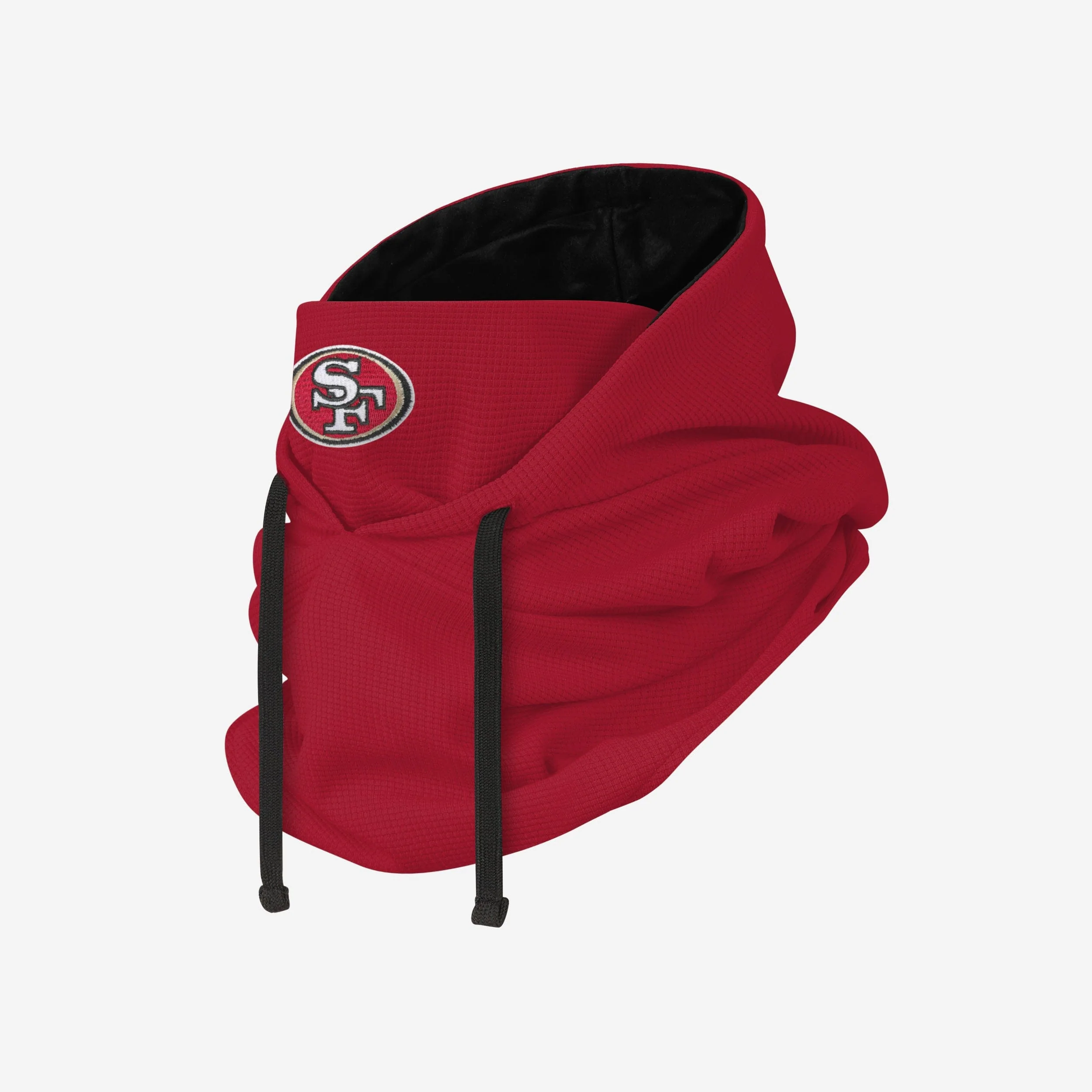 San Francisco 49ers Waffle Drawstring Hooded Gaiter - Image 2