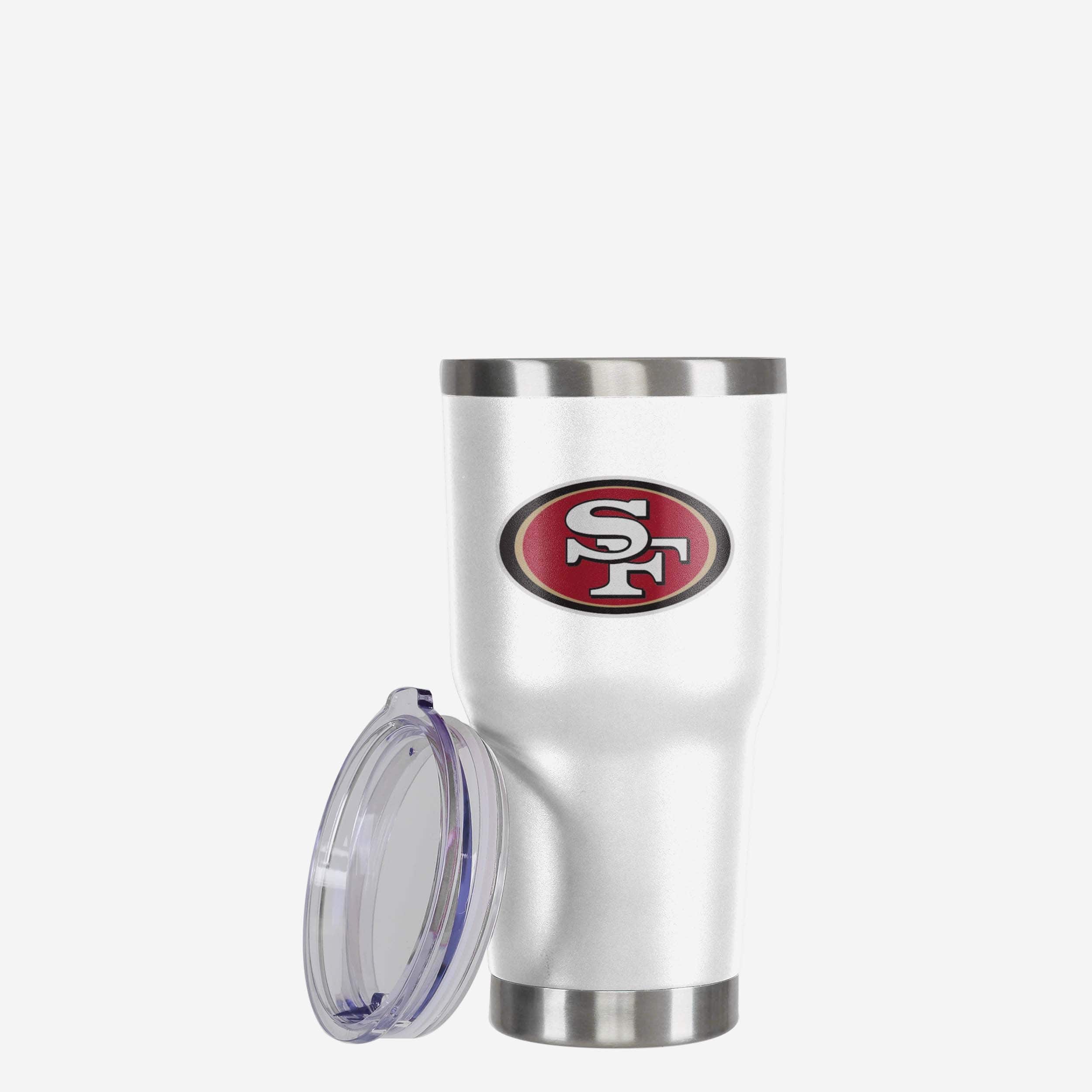 San Francisco 49ers White Team Logo 30 oz Tumbler - Image 3