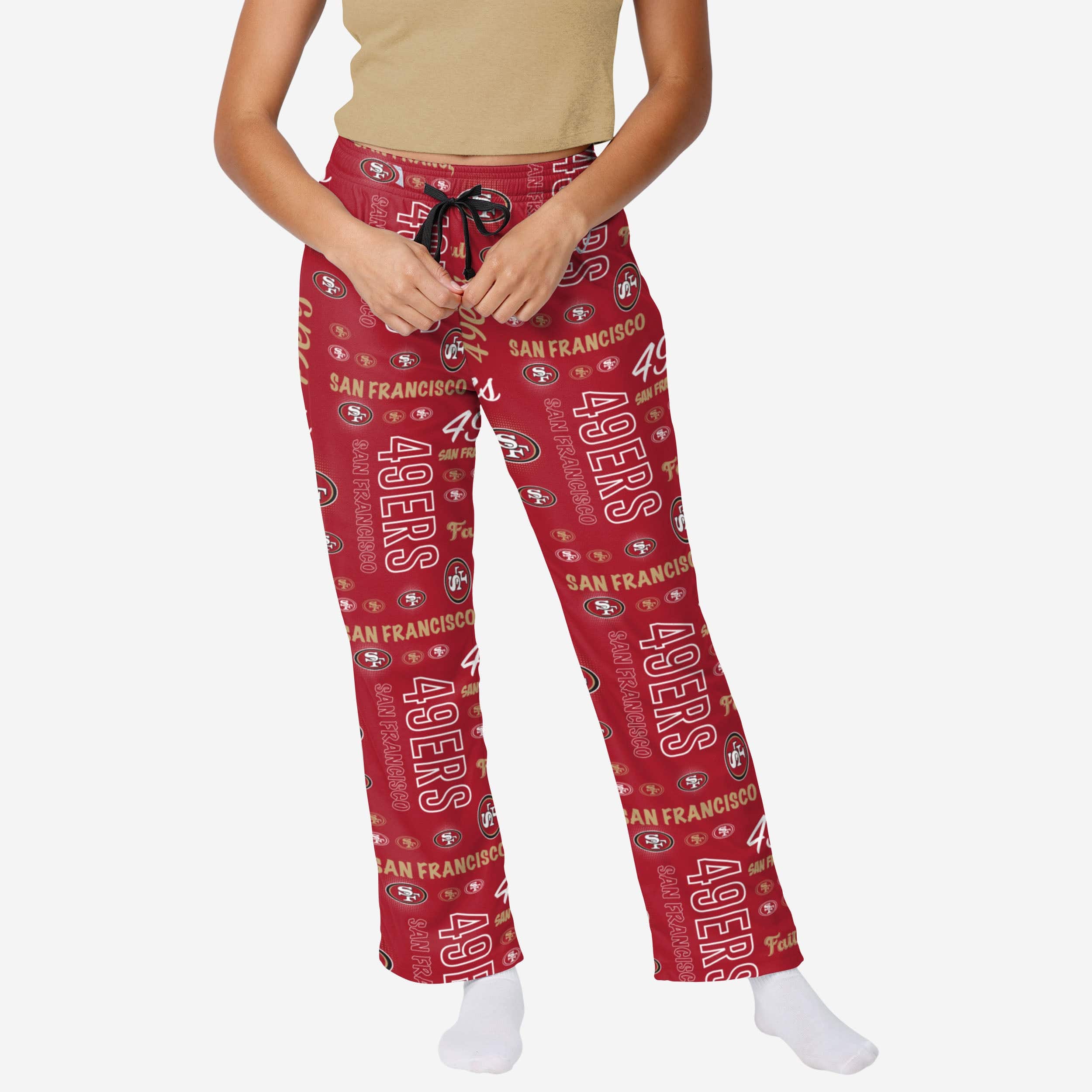 San Francisco 49ers Womens Mini Print Lounge Pants