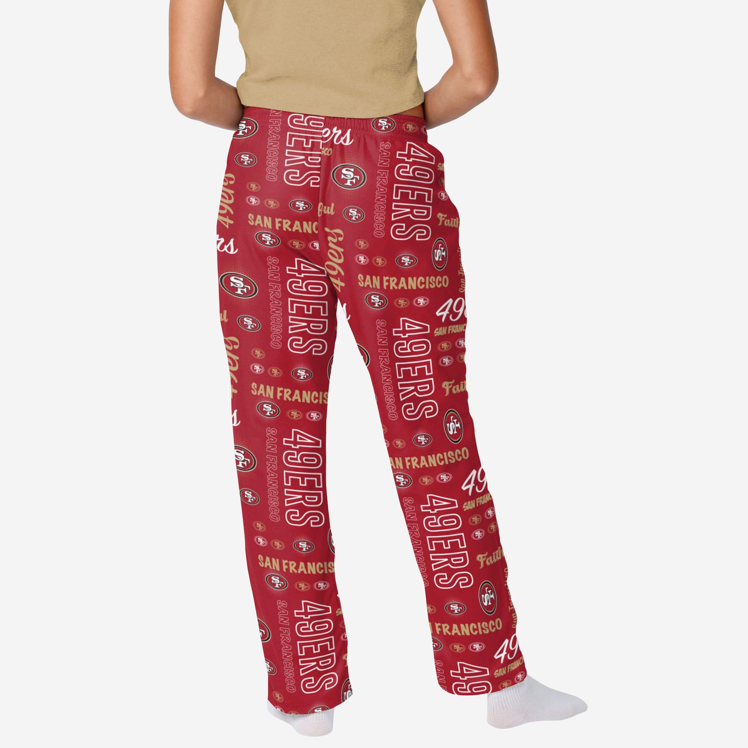 San Francisco 49ers Womens Mini Print Lounge Pants - Image 2