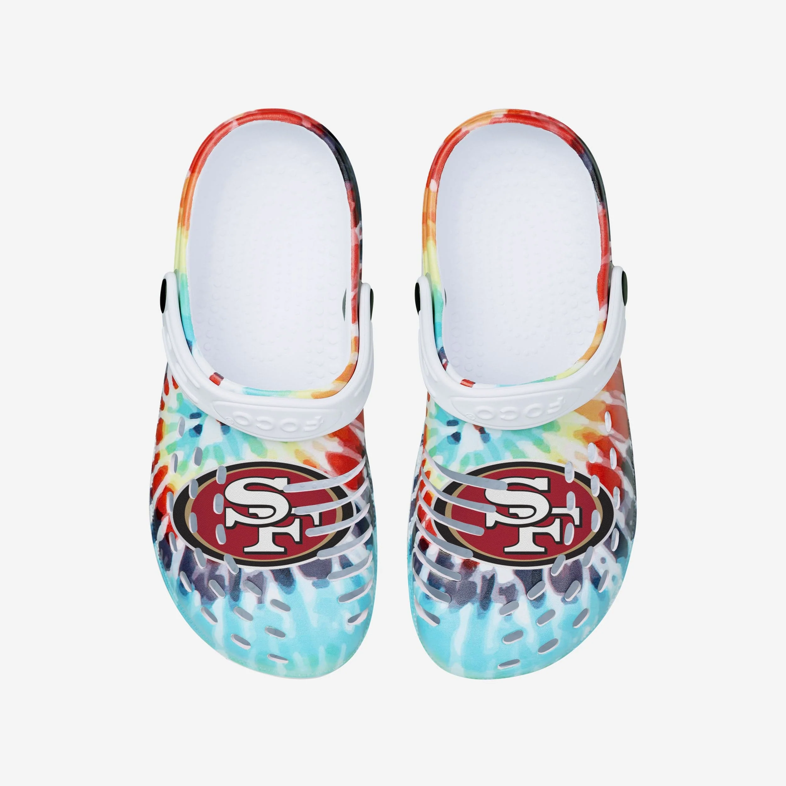 San Francisco 49ers Womens Tie-Dye Clog With Strap - Image 4