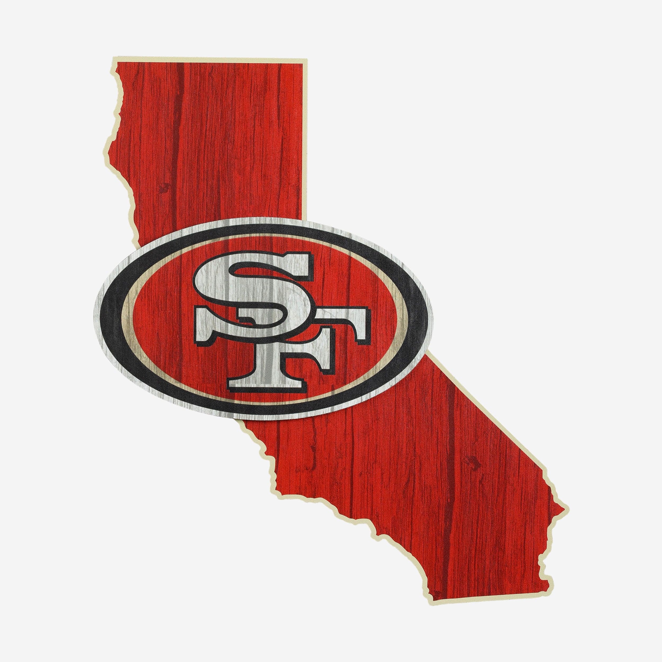 San Francisco 49ers Wood State Sign