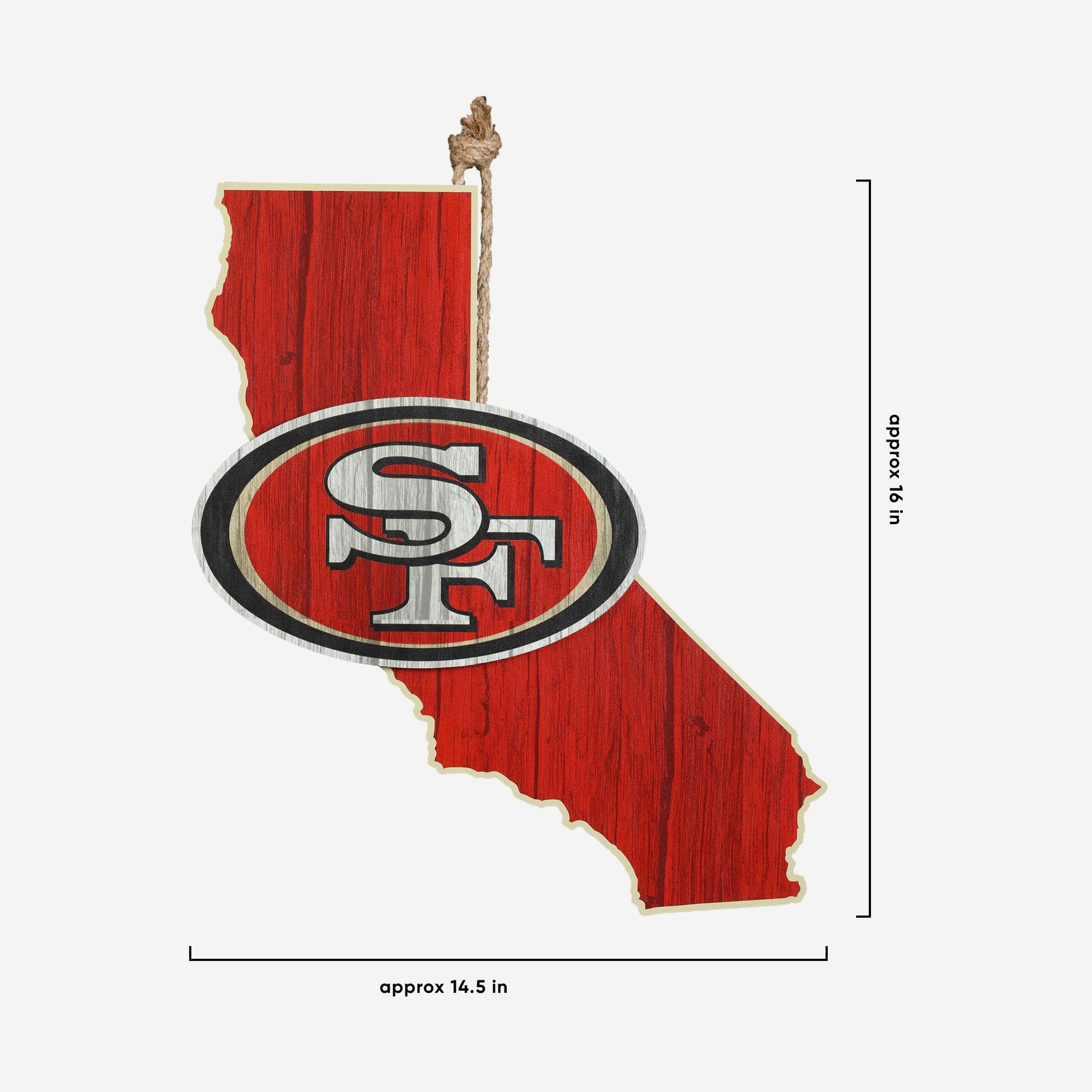 San Francisco 49ers Wood State Sign - Image 5