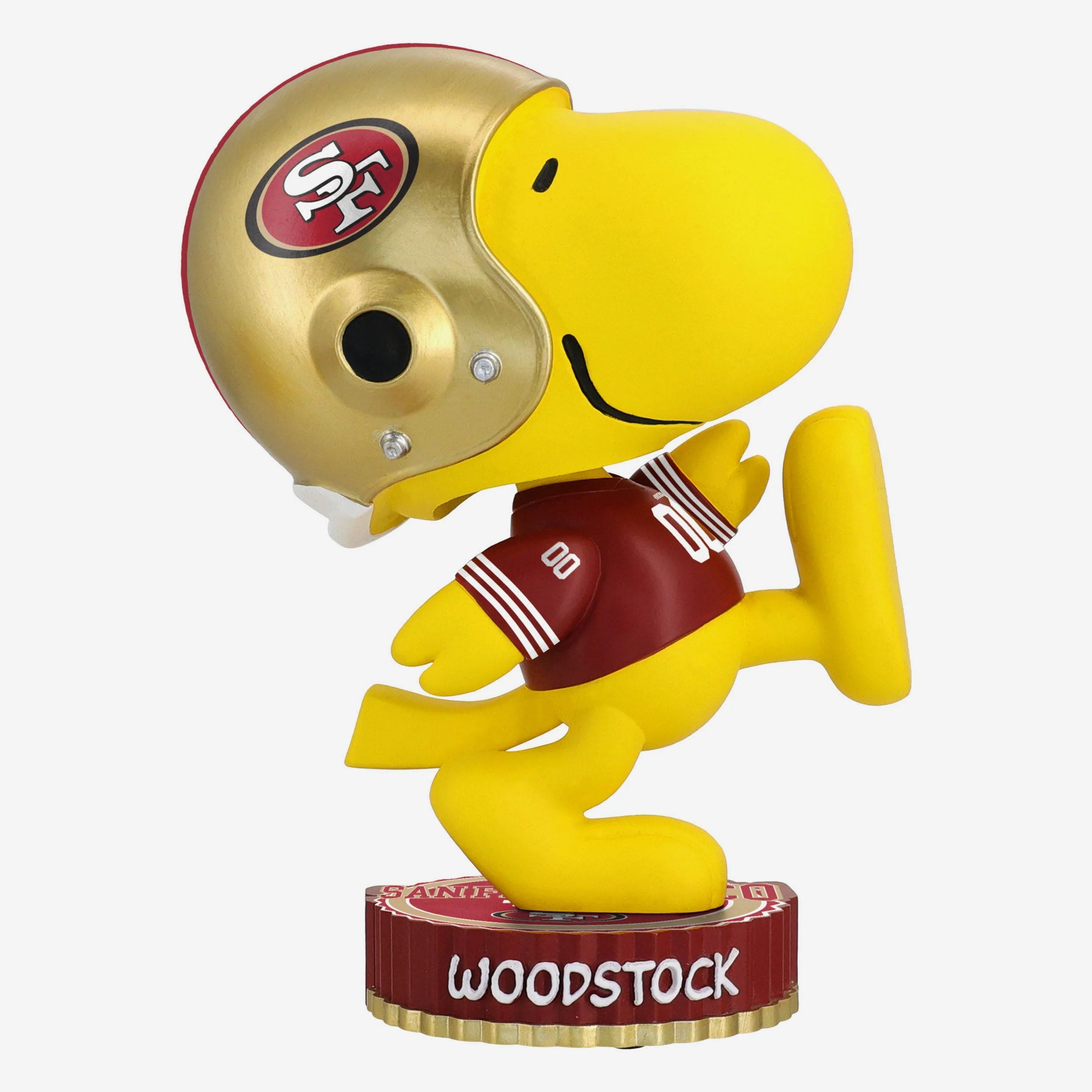 San Francisco 49ers Woodstock Peanuts Bighead Bobblehead