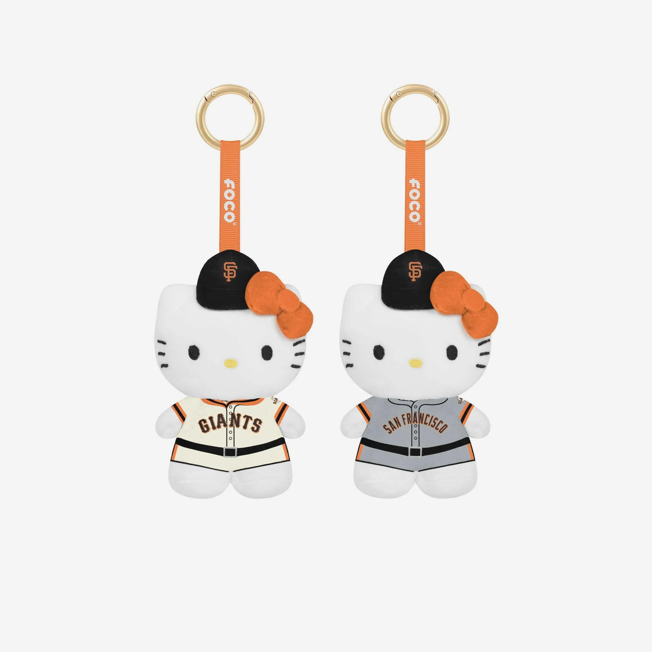 San Francisco Giants 2 Pack Mini Plush Hello Kitty® Bag Charm Keychain