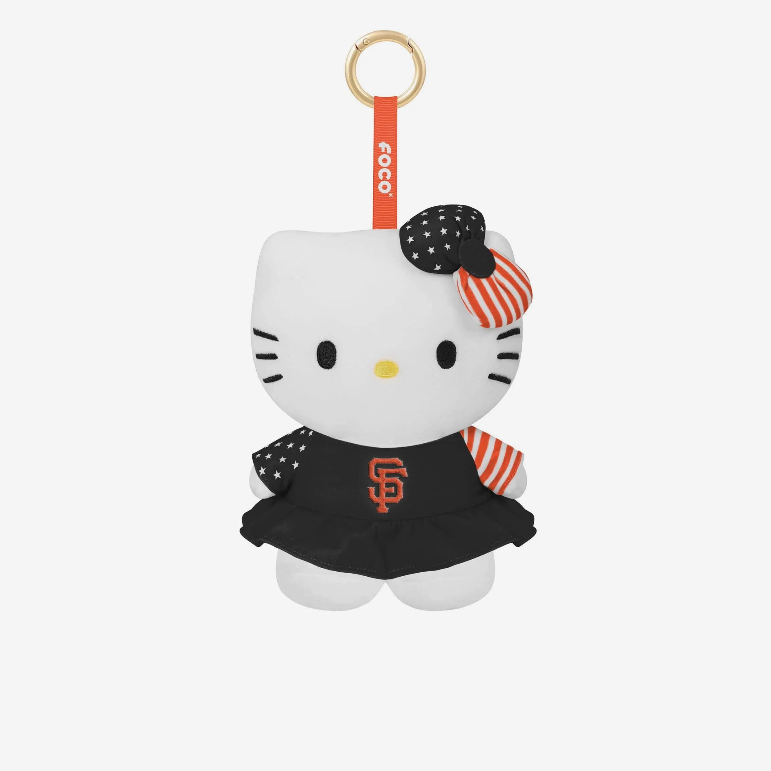 San Francisco Giants Americana Plush Hello Kitty® Bag Charm Keychain