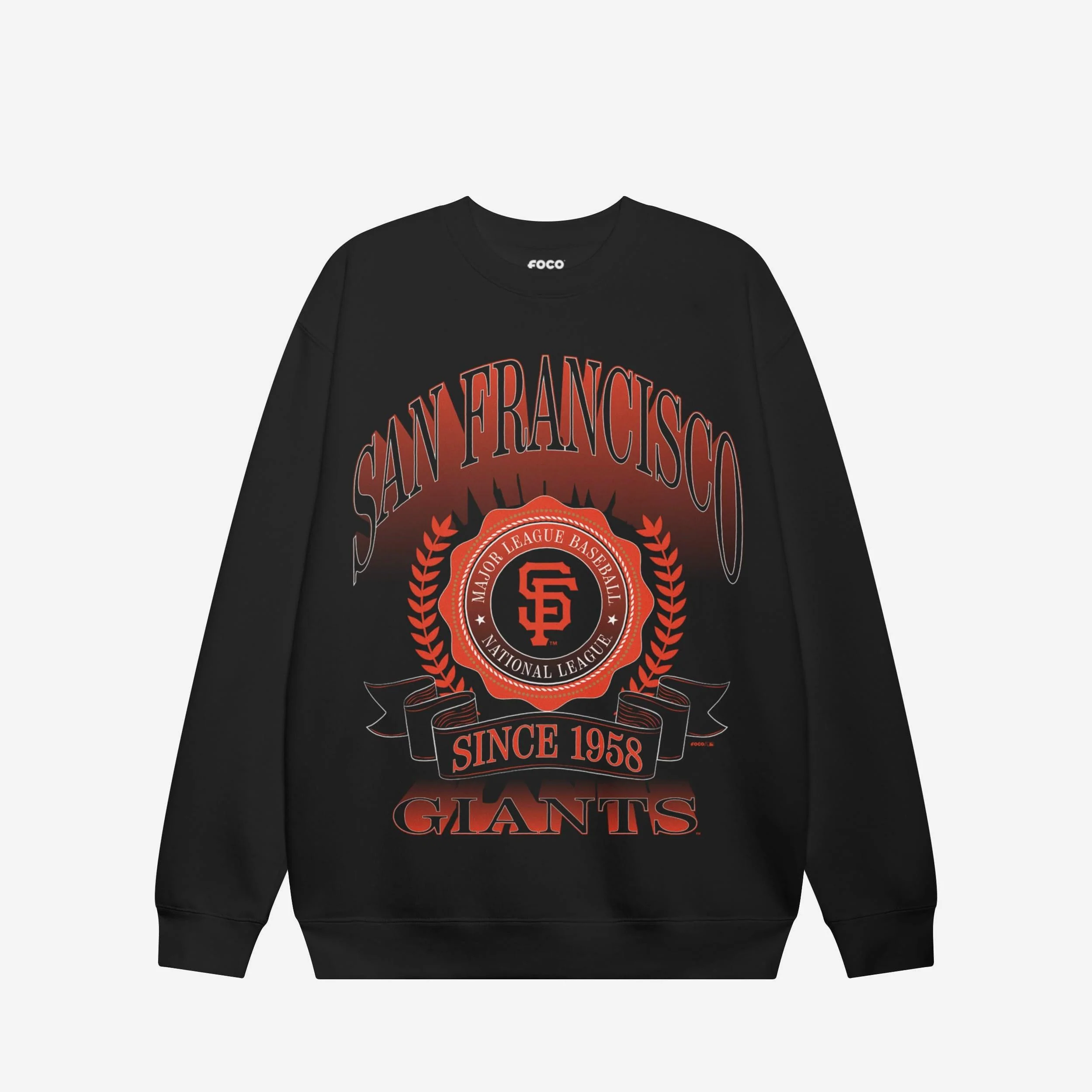 San Francisco Giants Banner Crest Crew Neck Sweatshirt