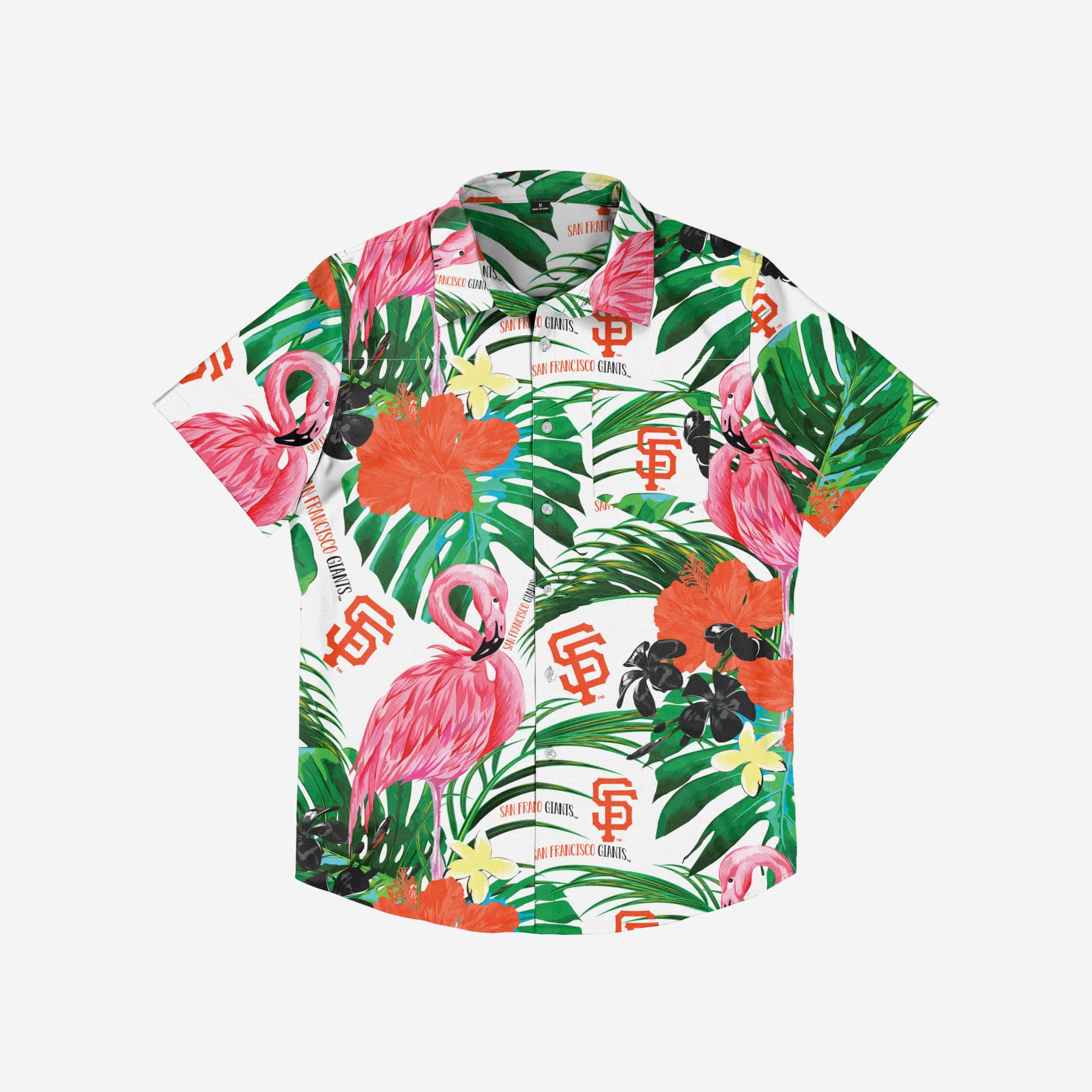 San Francisco Giants Flamingo Button Up Shirt - Image 3