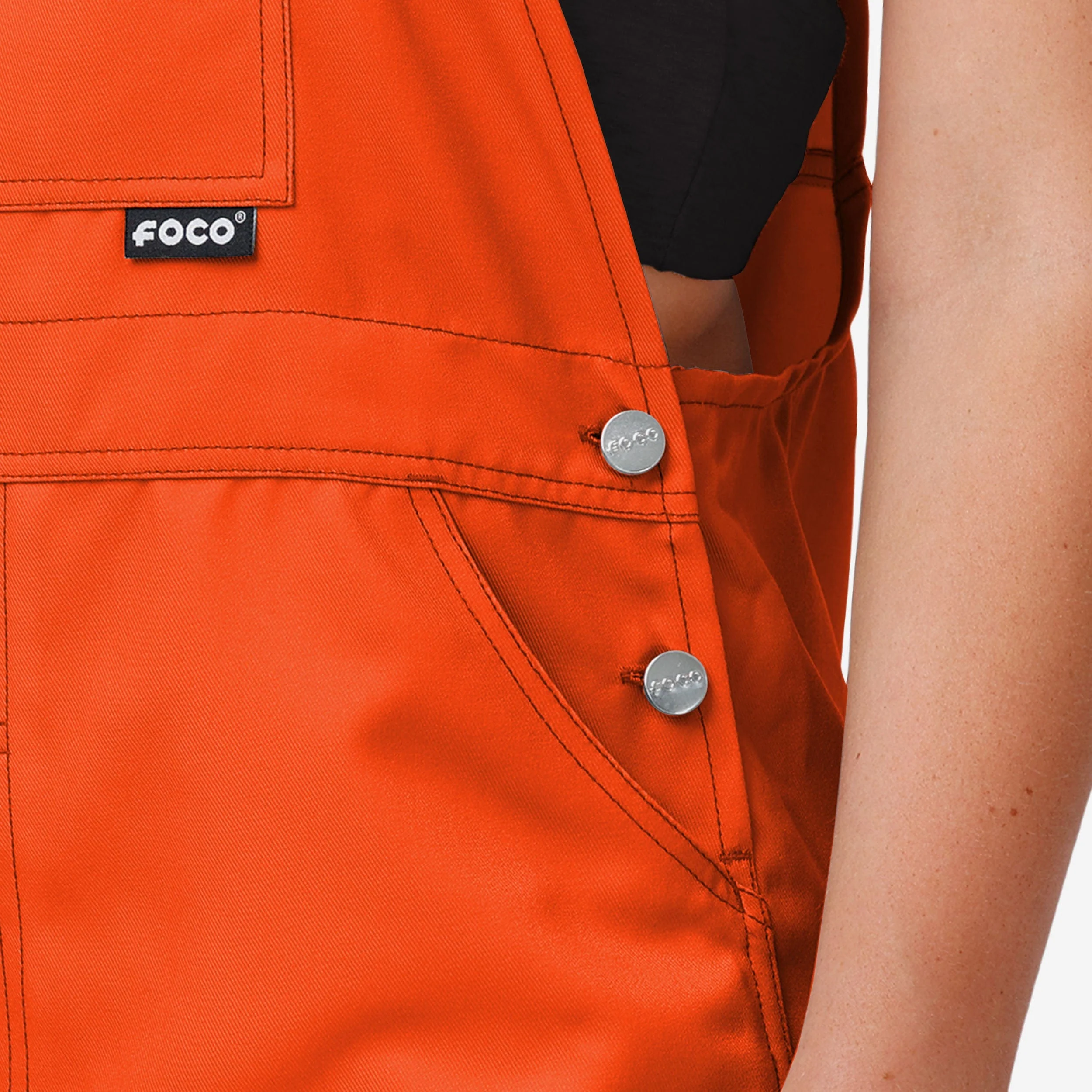 San Francisco Giants Womens Big Logo Bib Overalls - Image 5