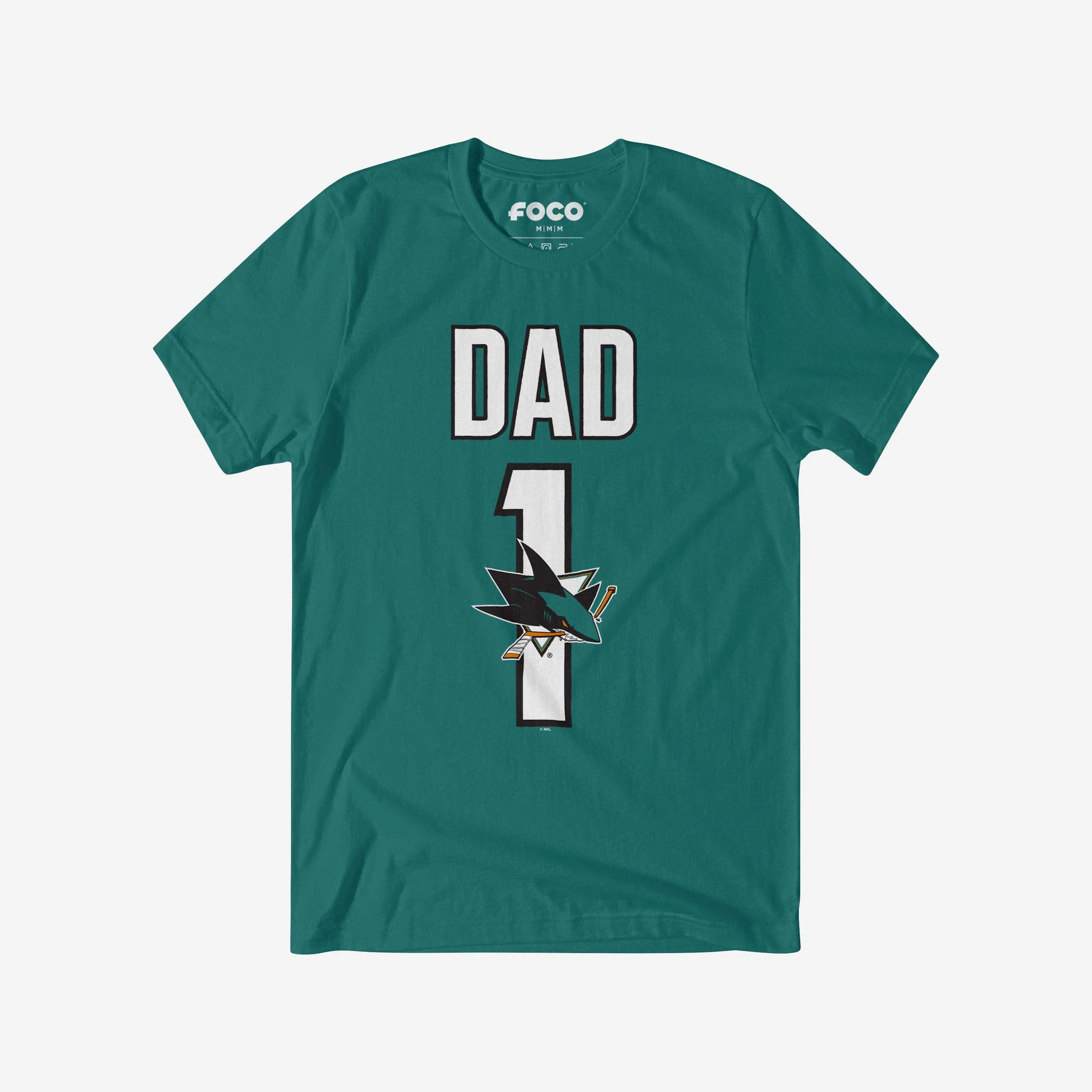 San Jose Sharks Number 1 Dad T-Shirt