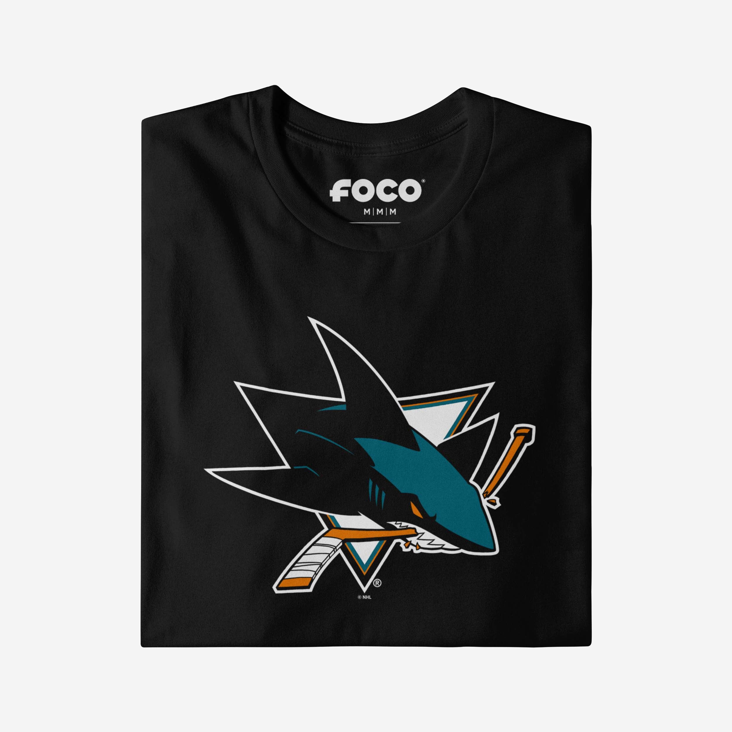 San Jose Sharks Primary Logo Long Sleeve T-Shirt - Image 9