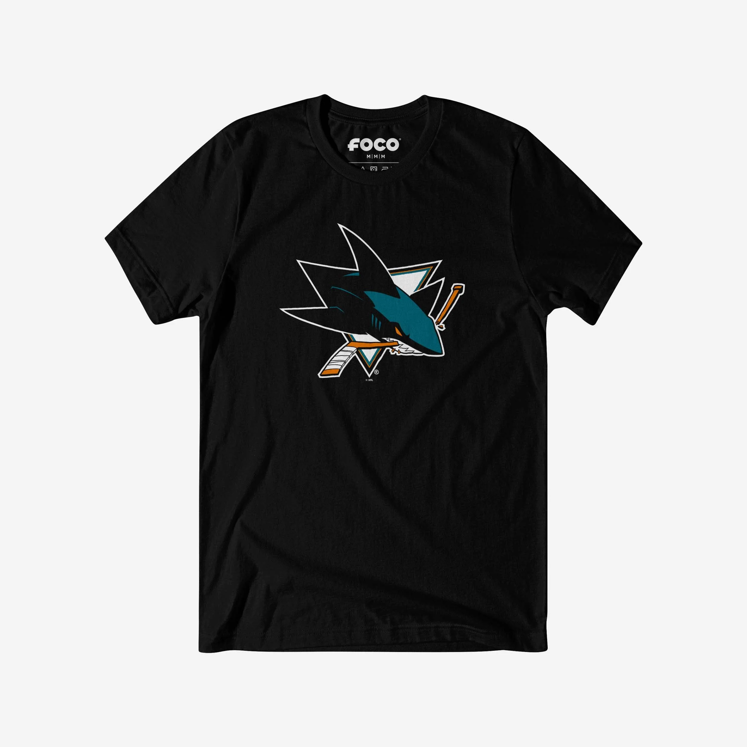 San Jose Sharks Primary Logo T-Shirt - Image 7