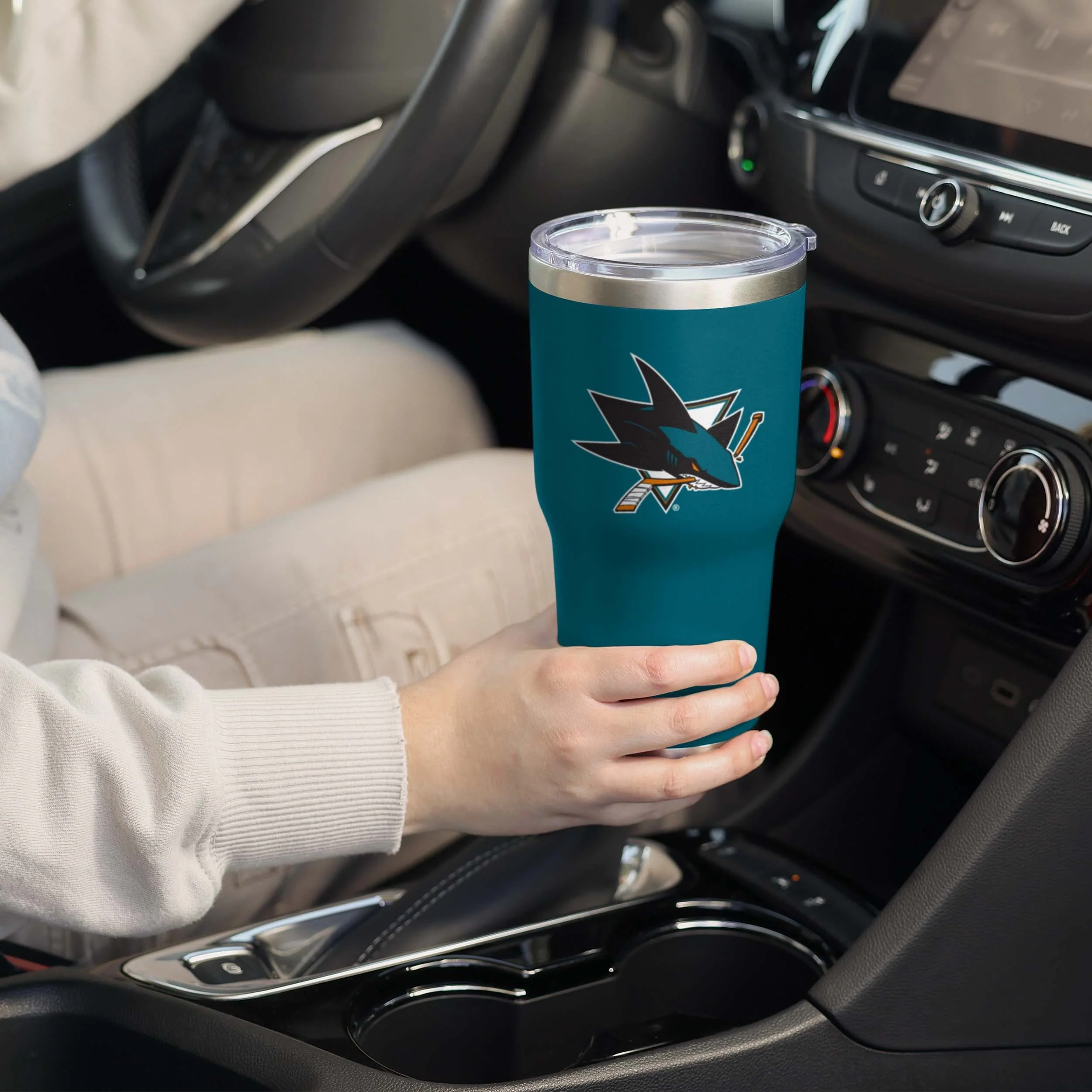 San Jose Sharks Team Logo 30 oz Tumbler - Image 2