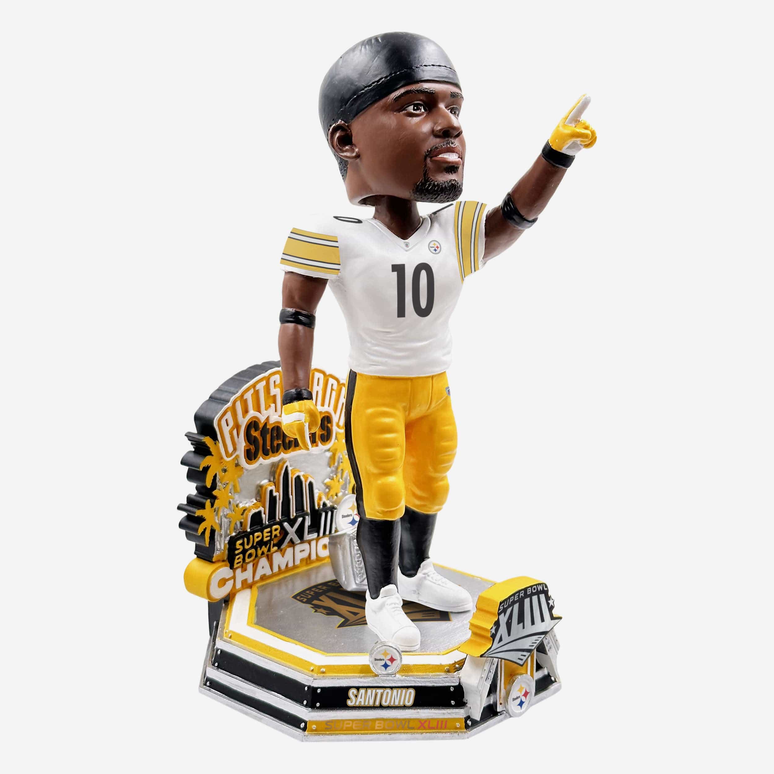 Santonio Holmes Pittsburgh Steelers Super Bowl XLIII Champions 15th Anniversary Bobblehead - Image 4