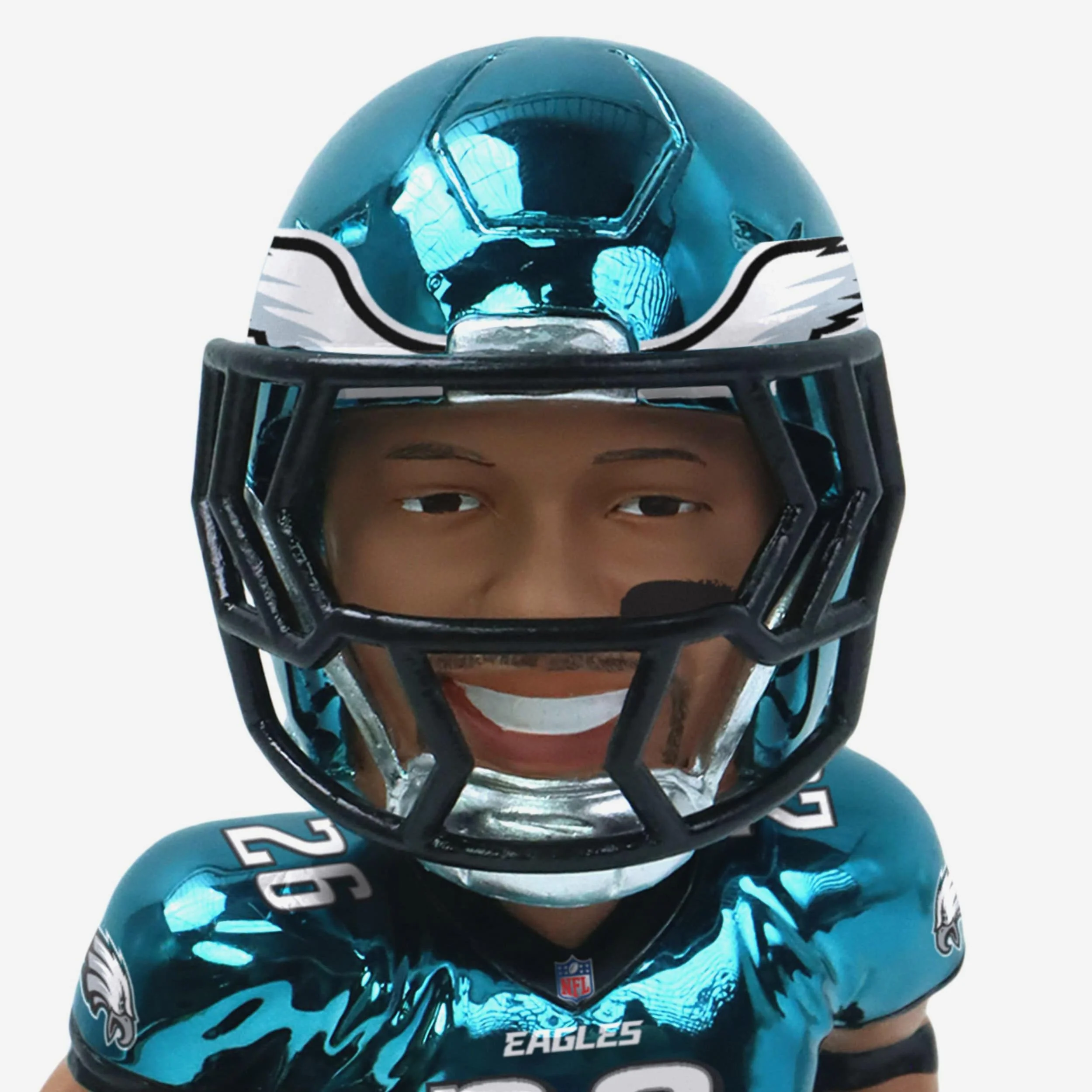 Saquon Barkley Philadelphia Eagles Electroplated Edition Bobblehead - Image 2