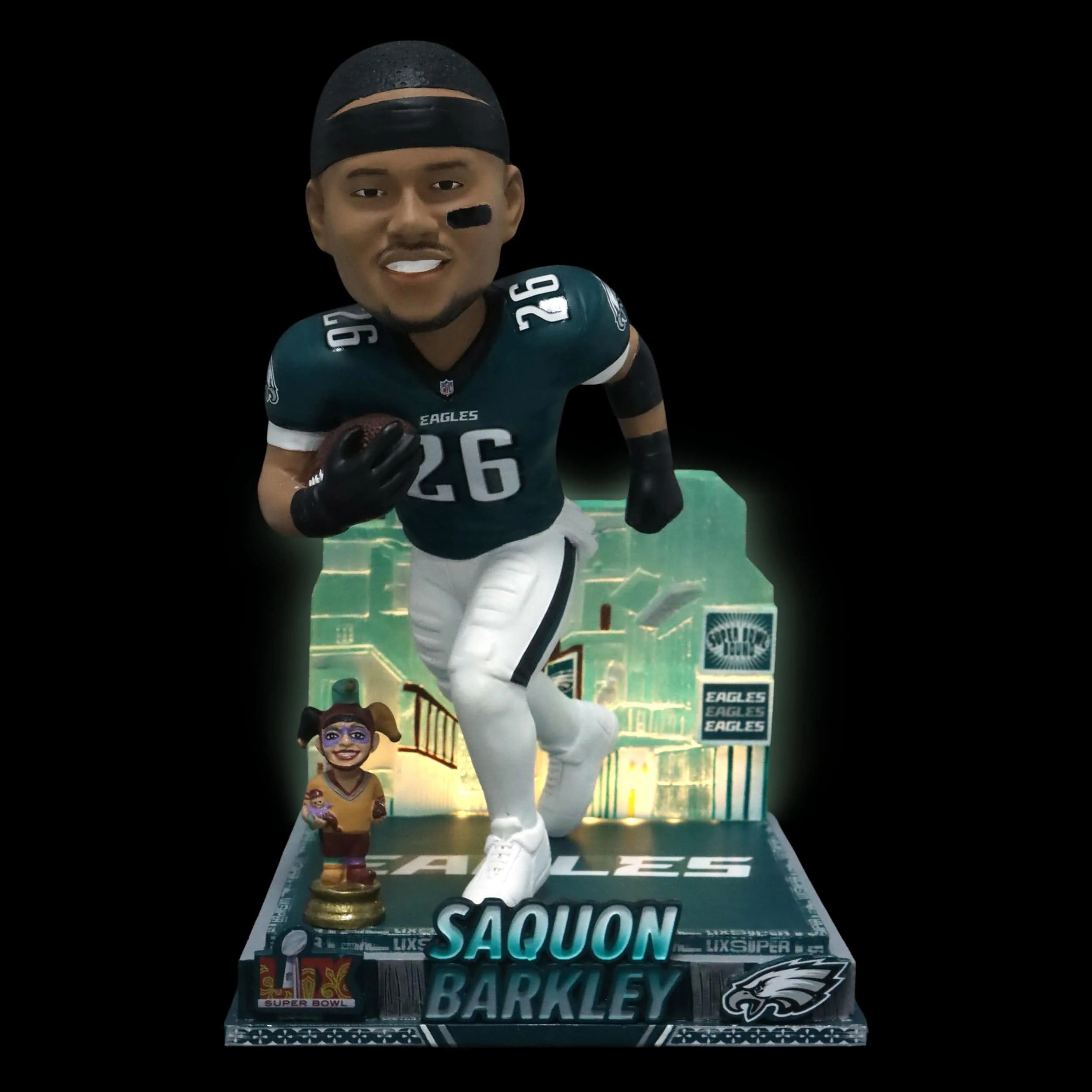 Saquon Barkley Philadelphia Eagles Super Bowl LIX Bound Light Up Bobblehead - Image 2