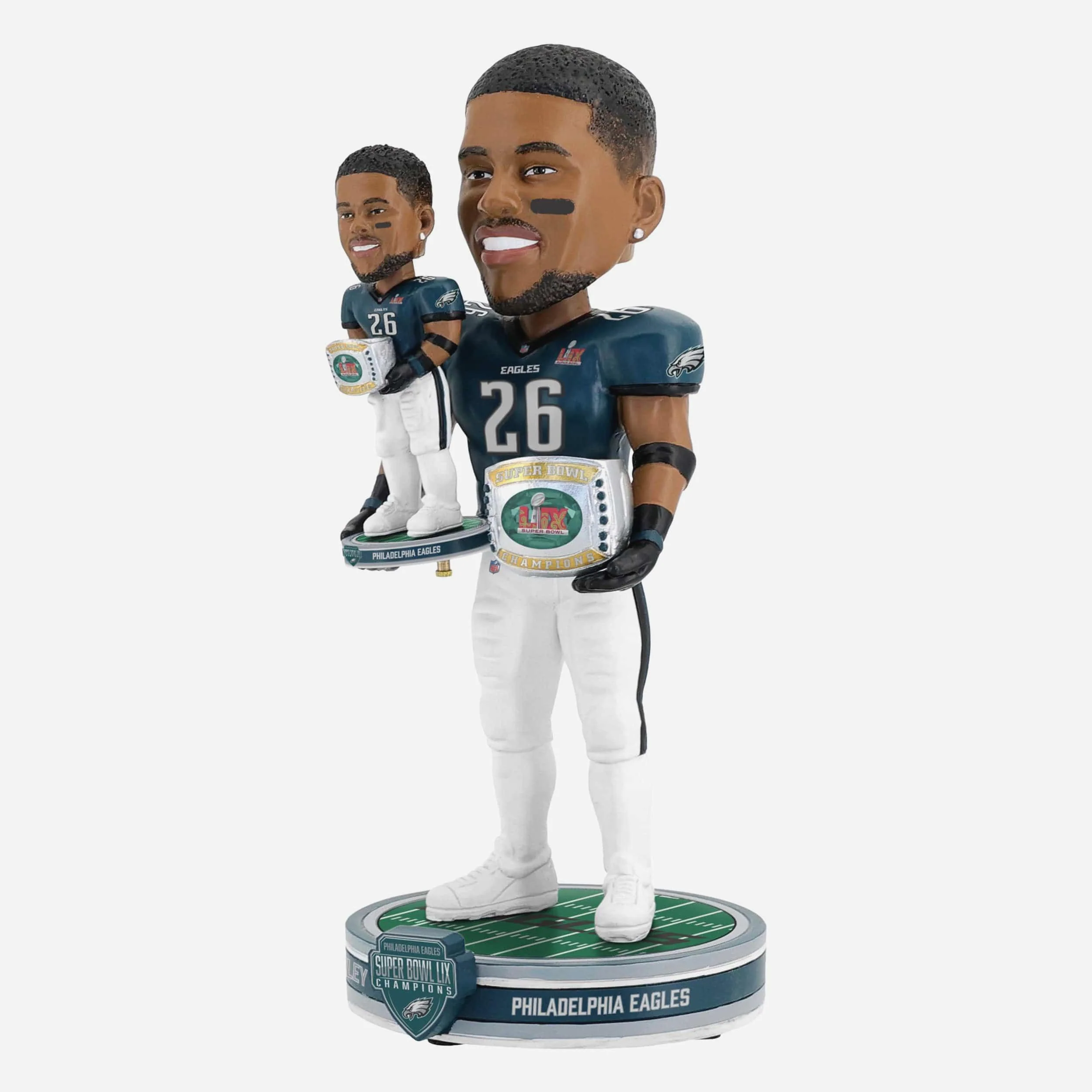 Saquon Barkley Philadelphia Eagles Super Bowl LIX Champions Bobble Dubblz Bobblehead - Image 6