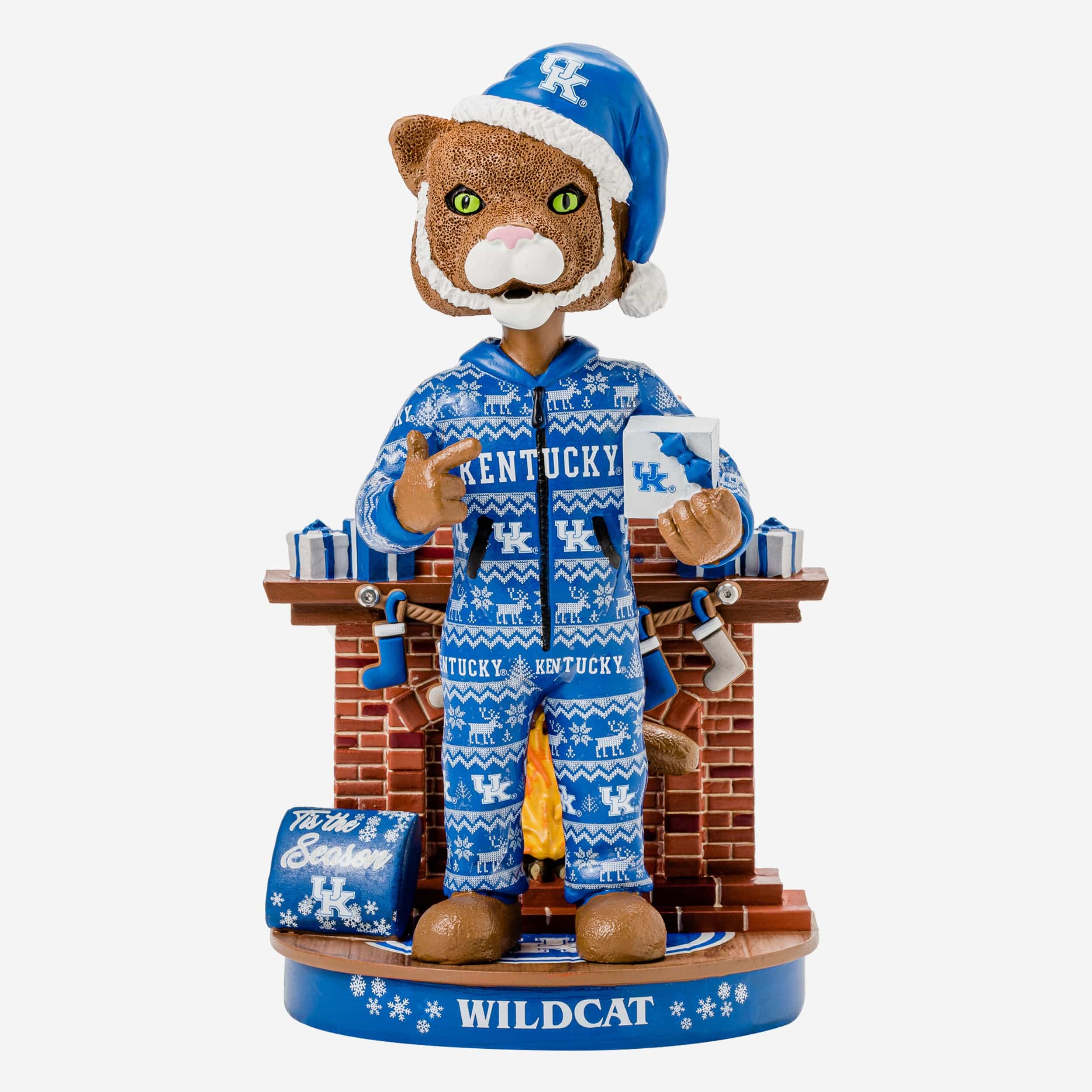 Scratch Kentucky Wildcats Holiday Mascot Bobblehead