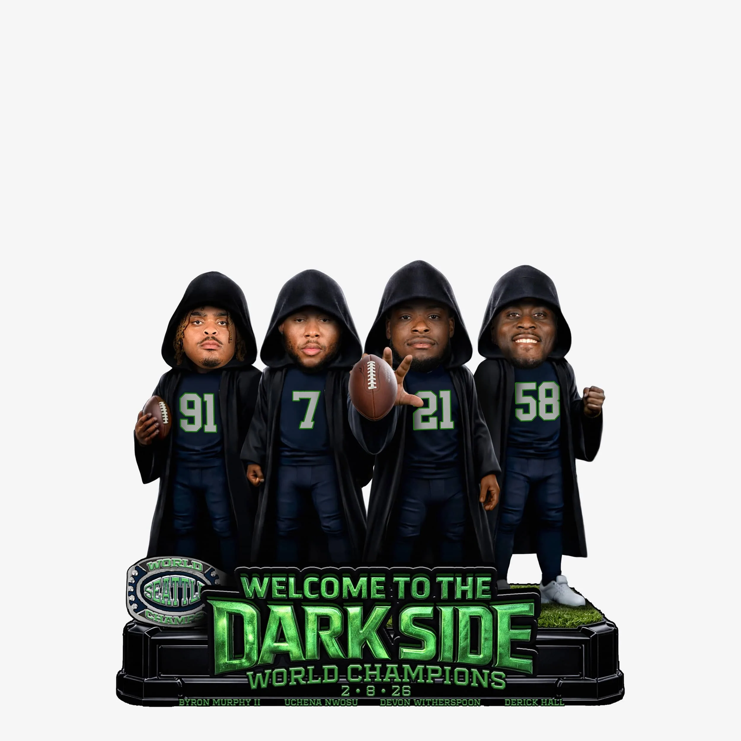 Seattle Dark Side Champions Mini Bobblehead Scene