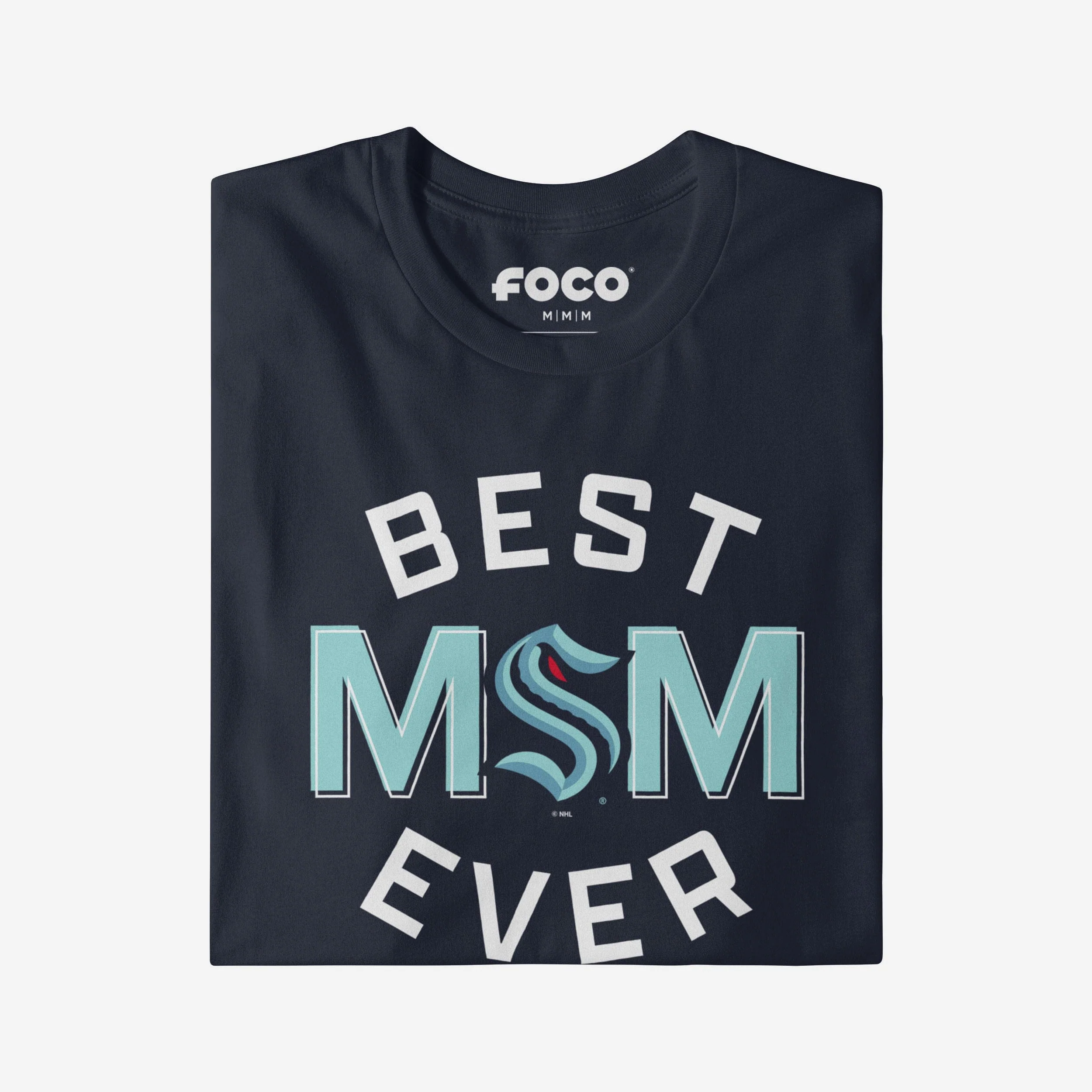 Seattle Kraken Best Mom Ever Arched T-Shirt - Image 3