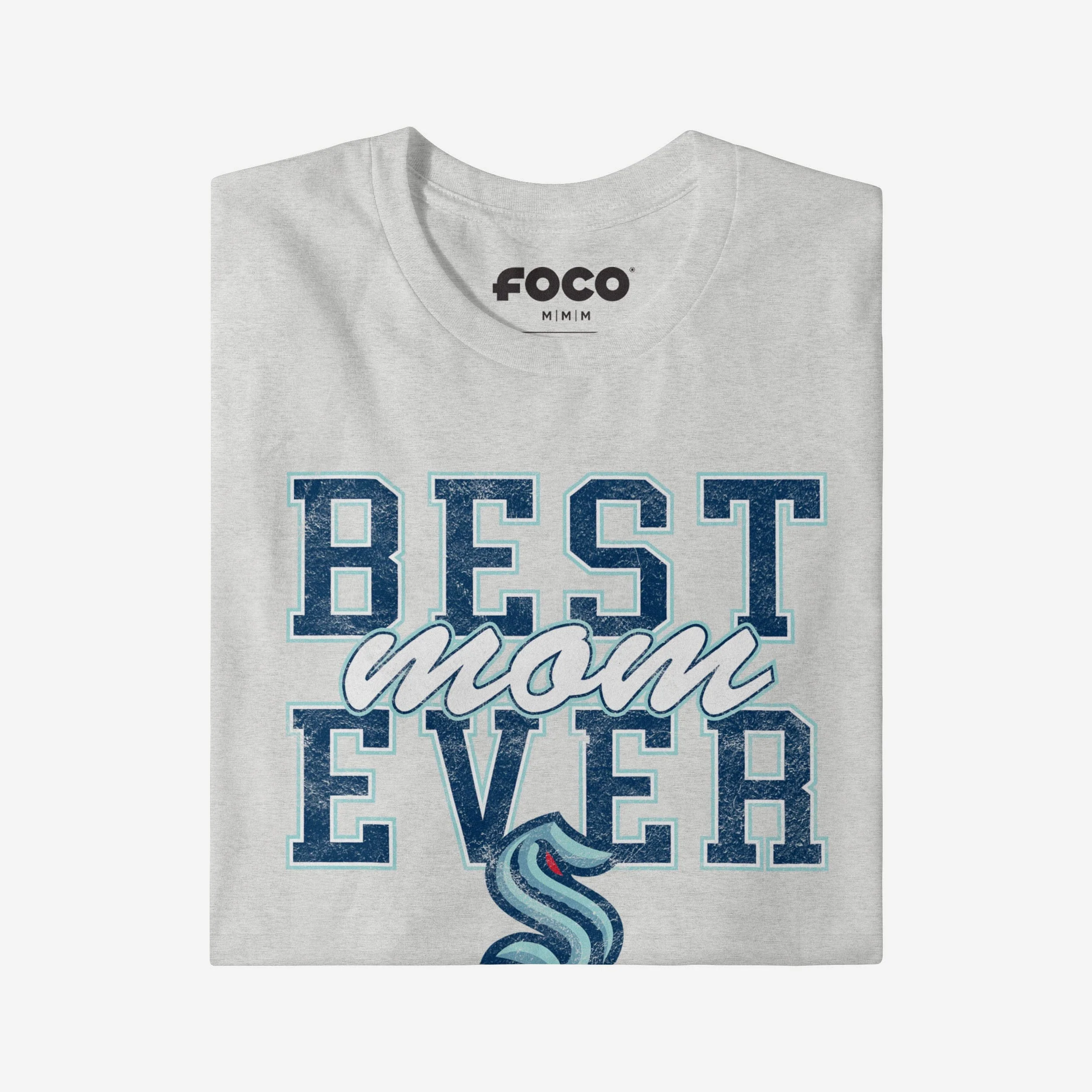 Seattle Kraken Best Mom Ever Stacked T-Shirt - Image 3