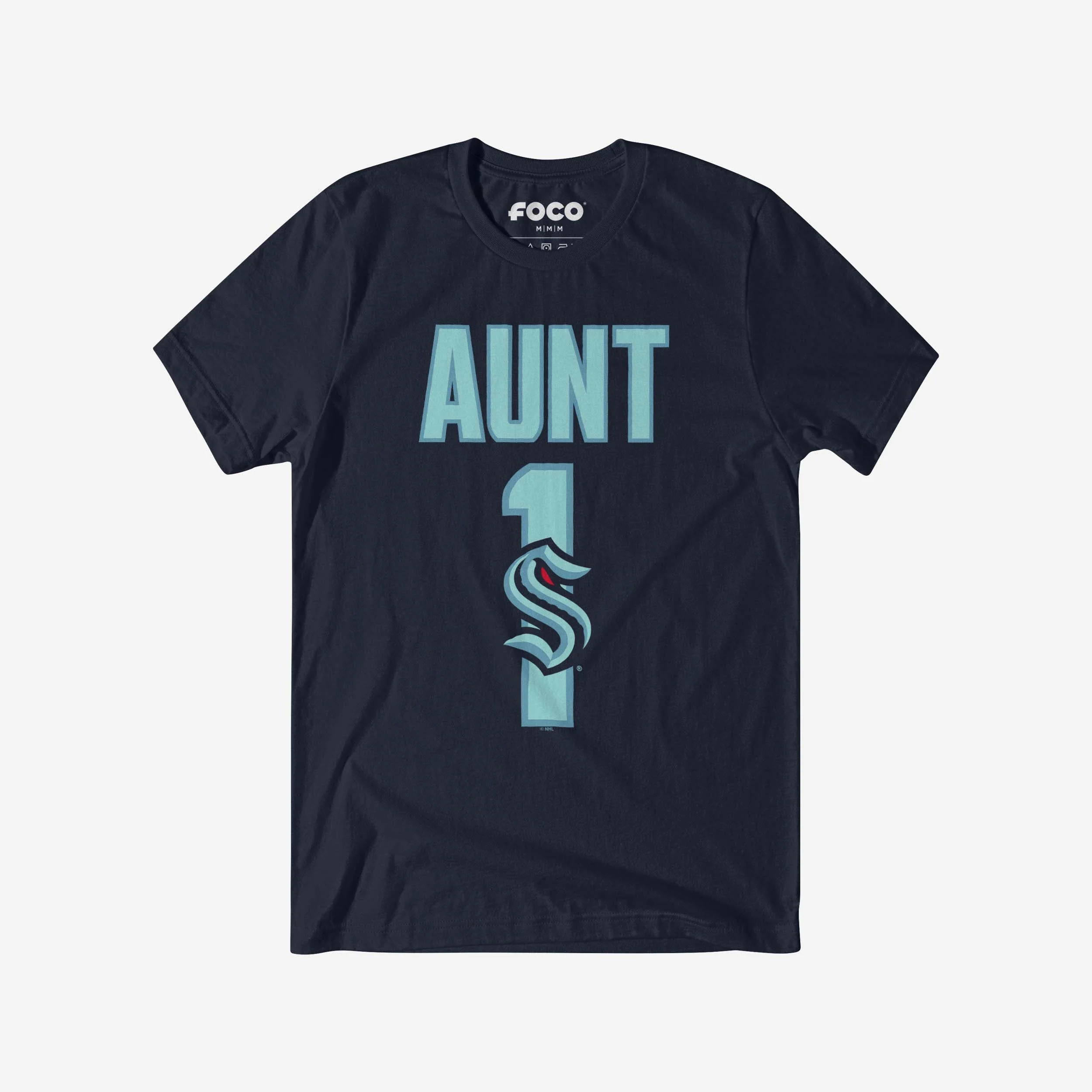 Seattle Kraken Number 1 Aunt T-Shirt