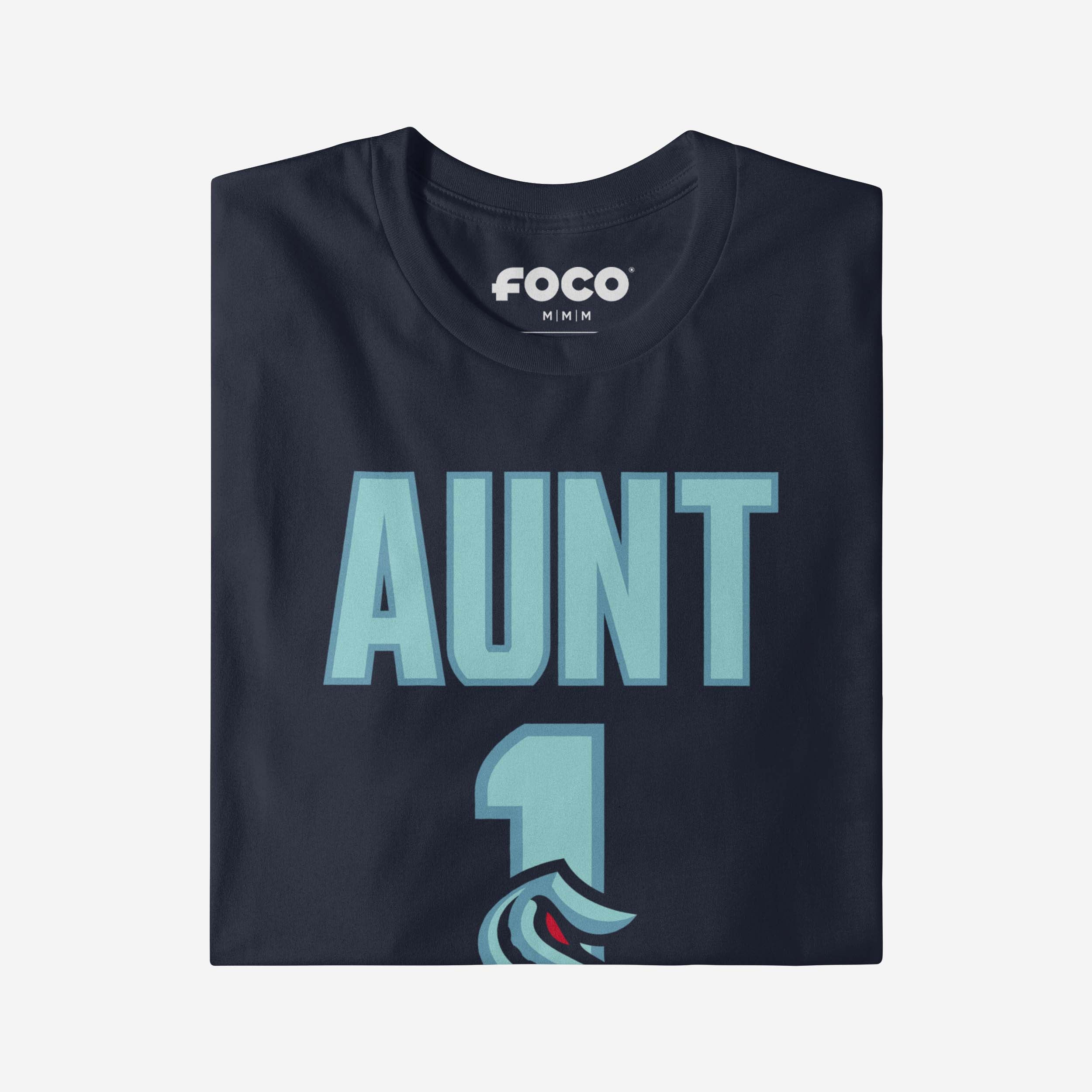 Seattle Kraken Number 1 Aunt T-Shirt - Image 3