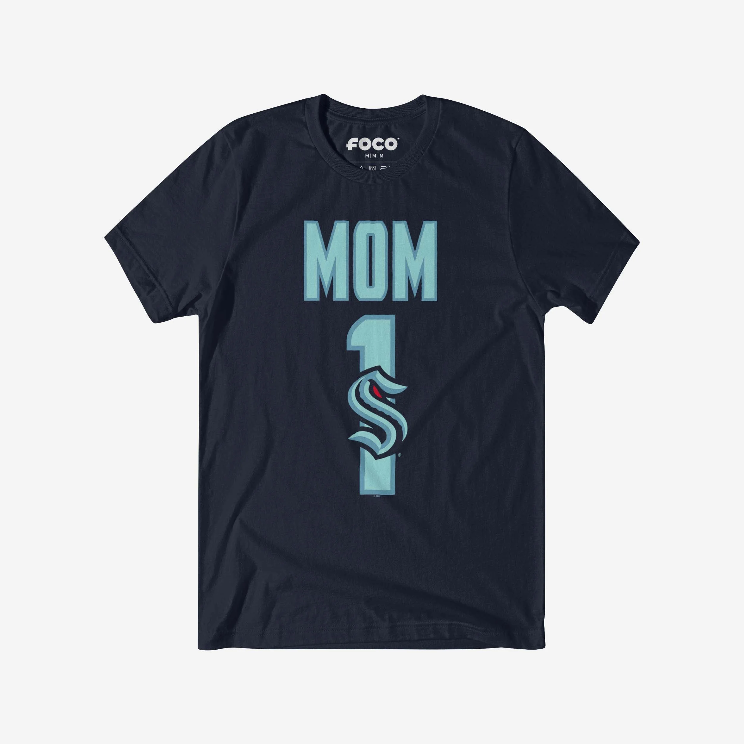 Seattle Kraken Number 1 Mom T-Shirt