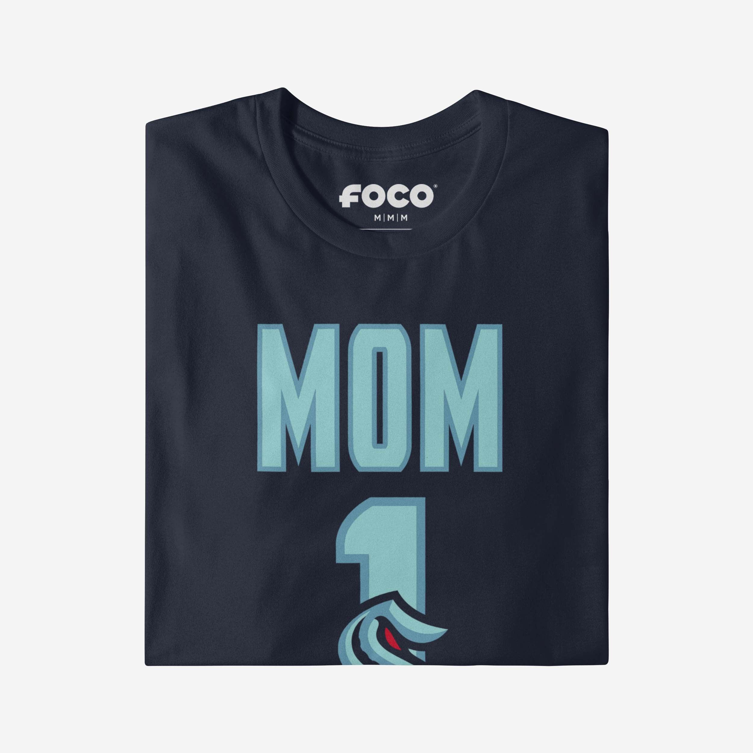 Seattle Kraken Number 1 Mom T-Shirt - Image 3