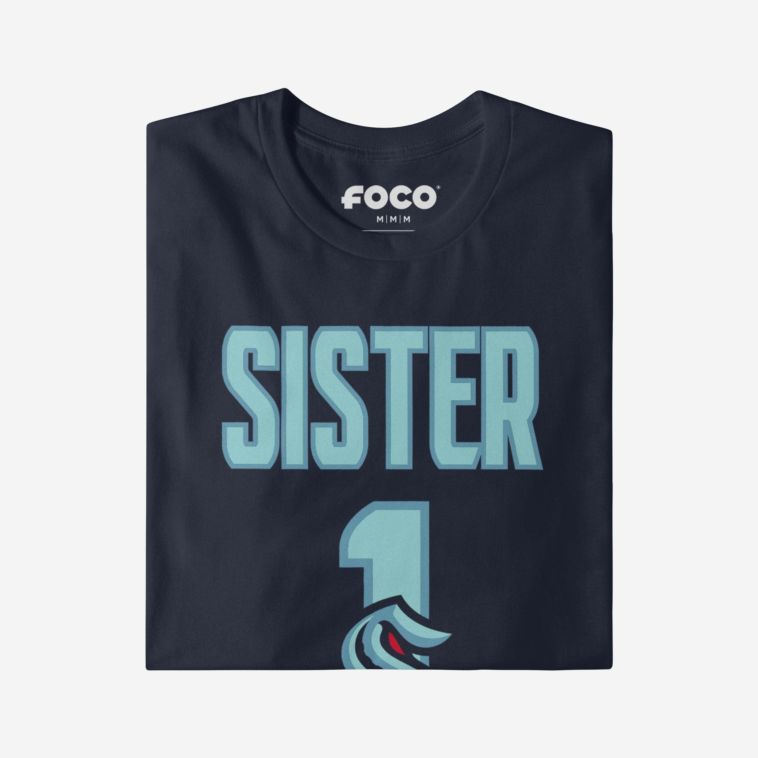 Seattle Kraken Number 1 Sister T-Shirt - Image 3
