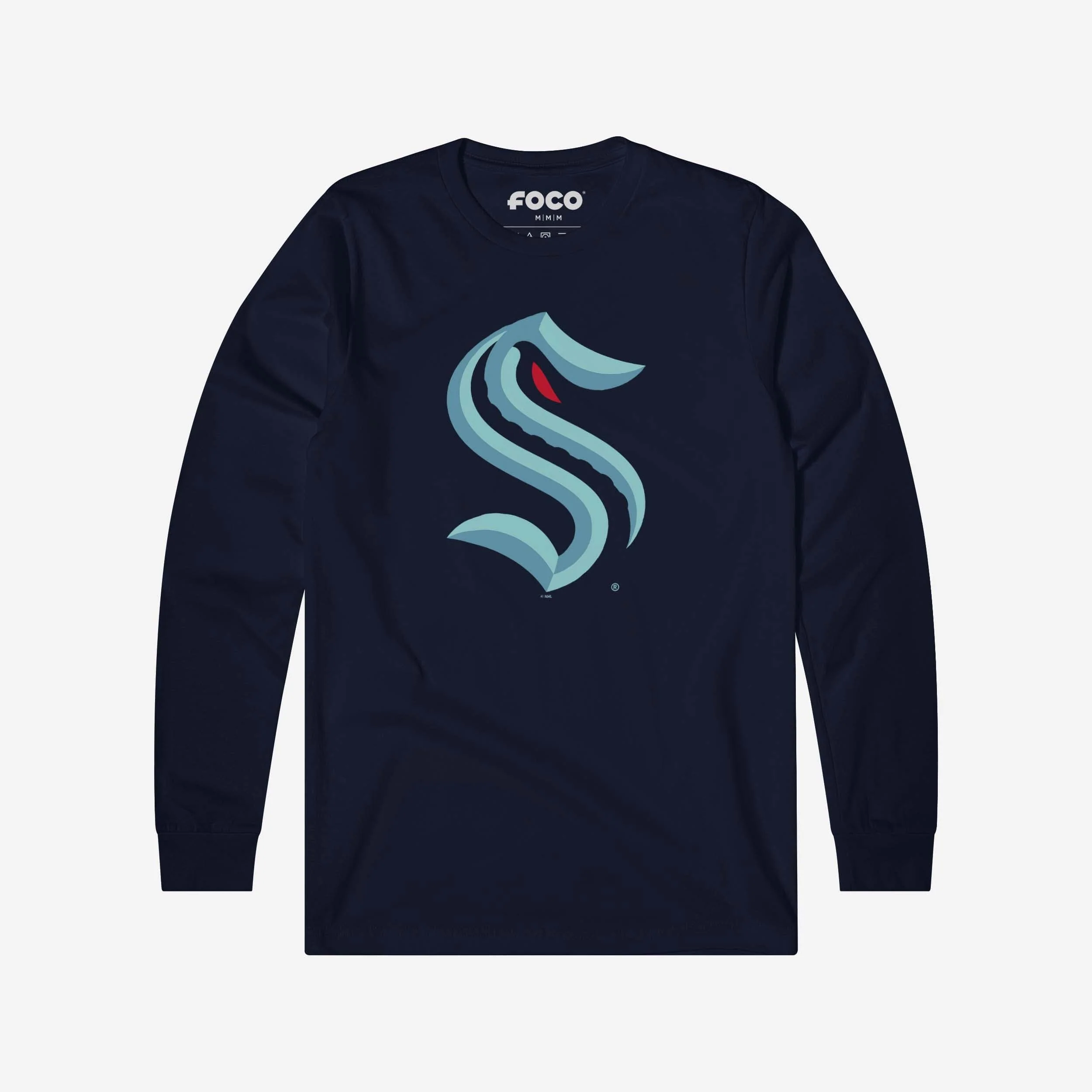 Seattle Kraken Primary Logo Long Sleeve T-Shirt