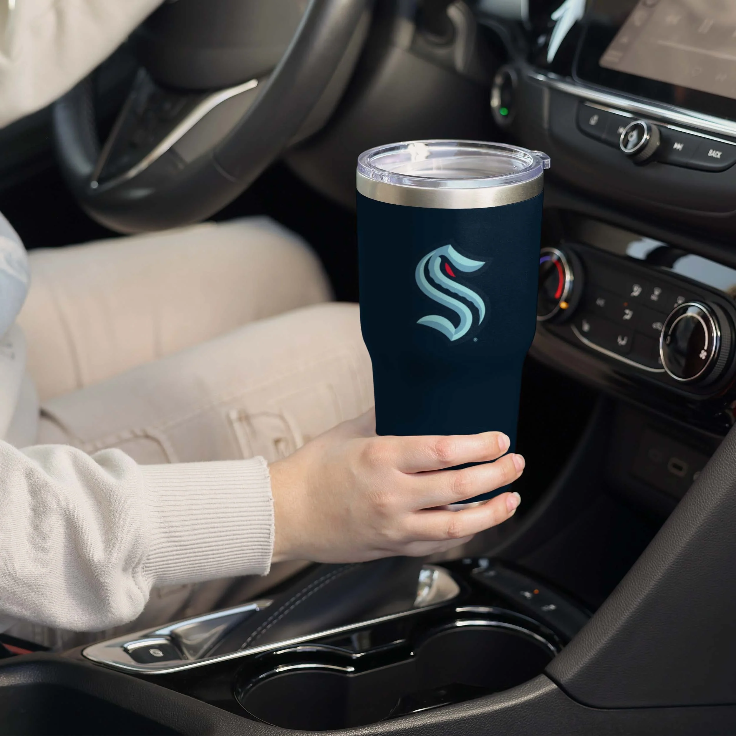 Seattle Kraken Team Logo 30 oz Tumbler - Image 2