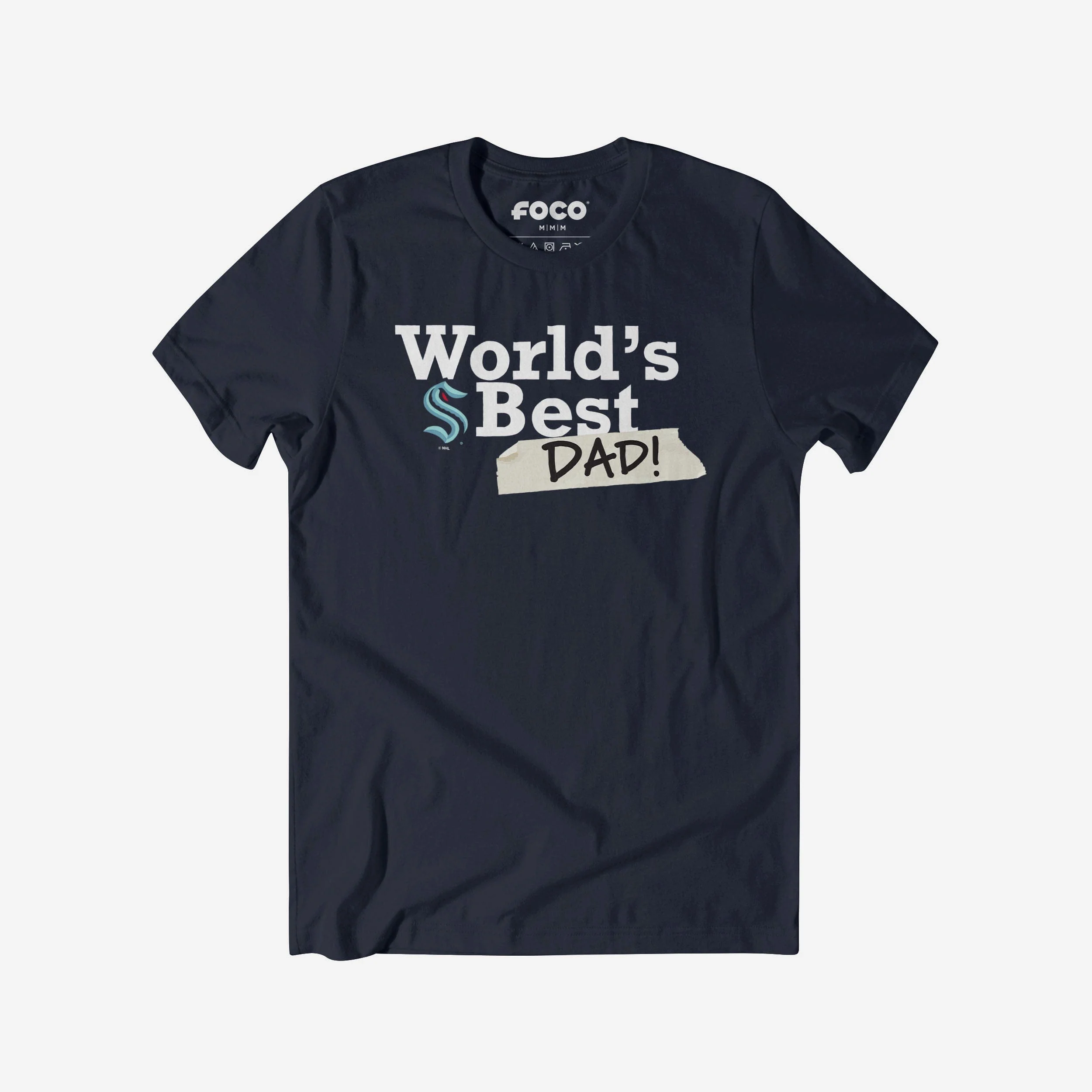 Seattle Kraken World's Best Dad T-Shirt
