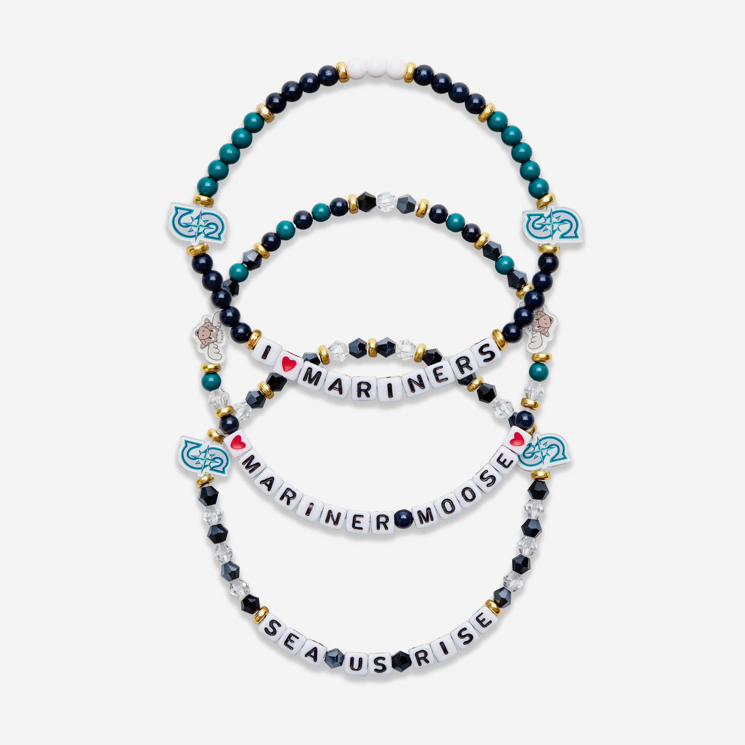 Seattle Mariners 3 Pack Friendship Bracelet