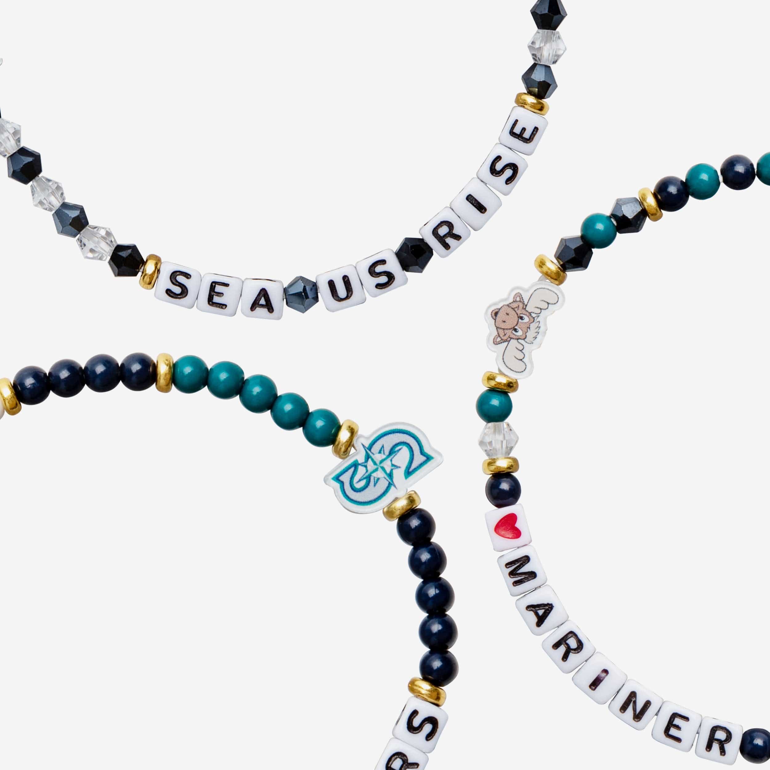 Seattle Mariners 3 Pack Friendship Bracelet - Image 2