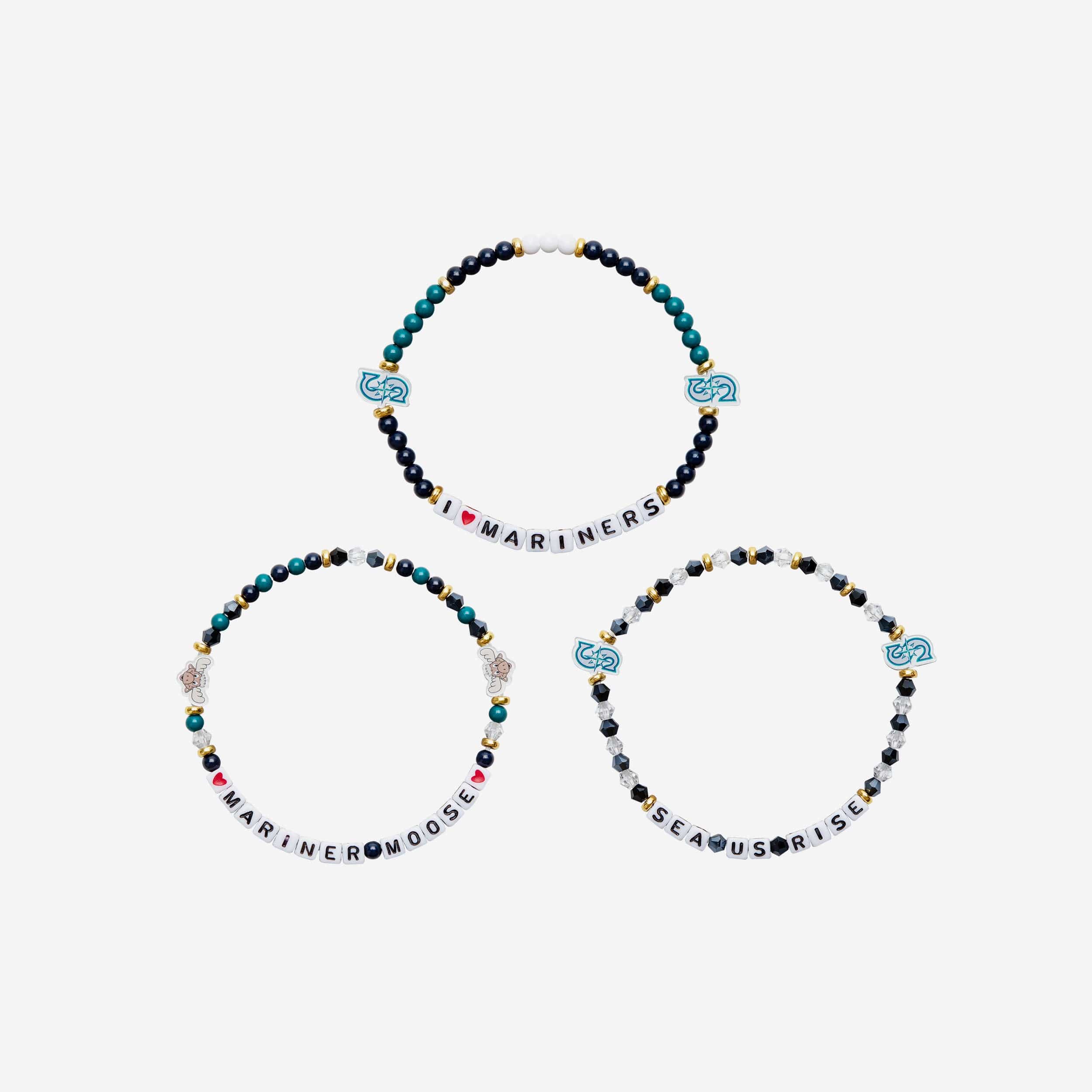 Seattle Mariners 3 Pack Friendship Bracelet - Image 3