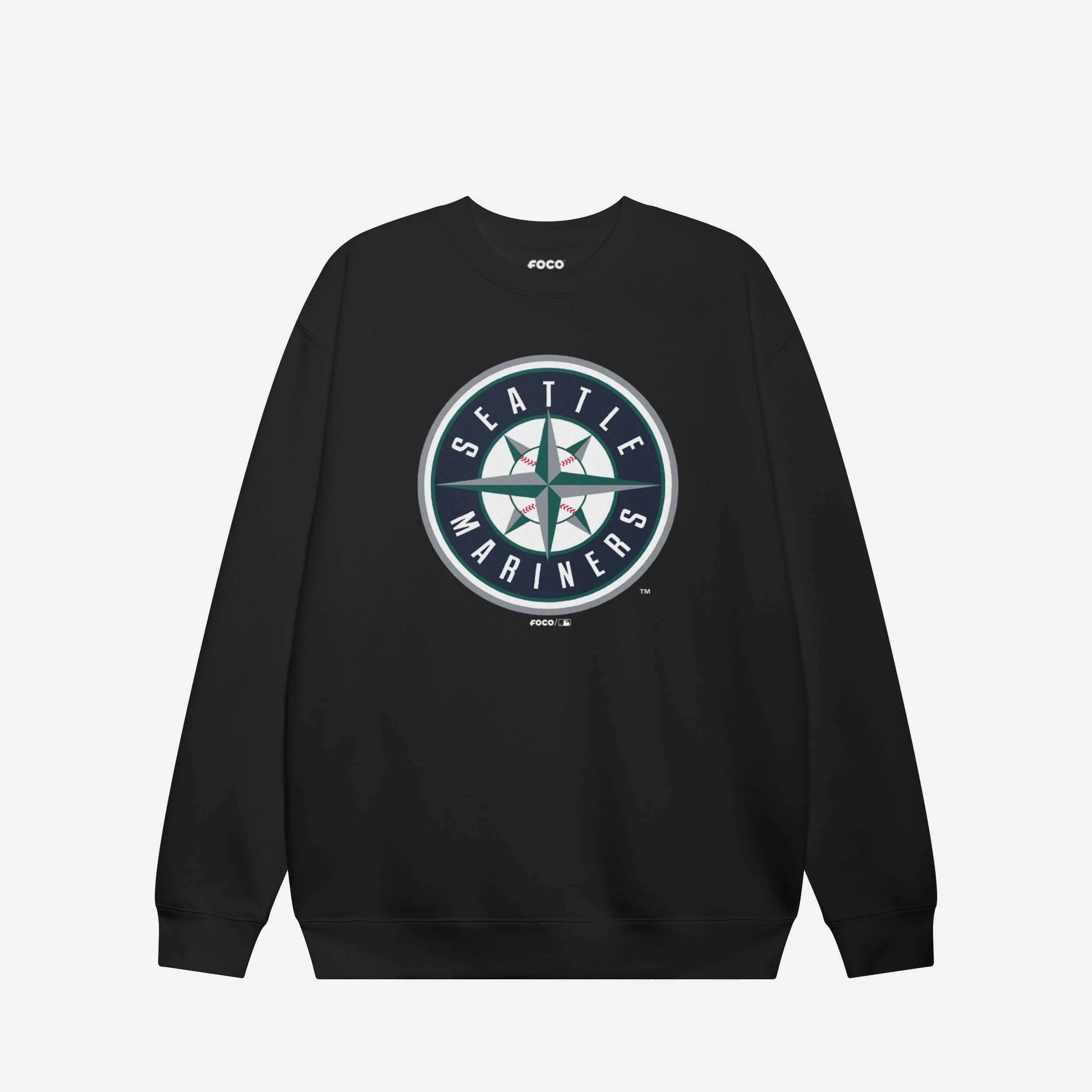 Seattle Mariners Alternate Logo Crew Neck Sweatshirt - Image 5