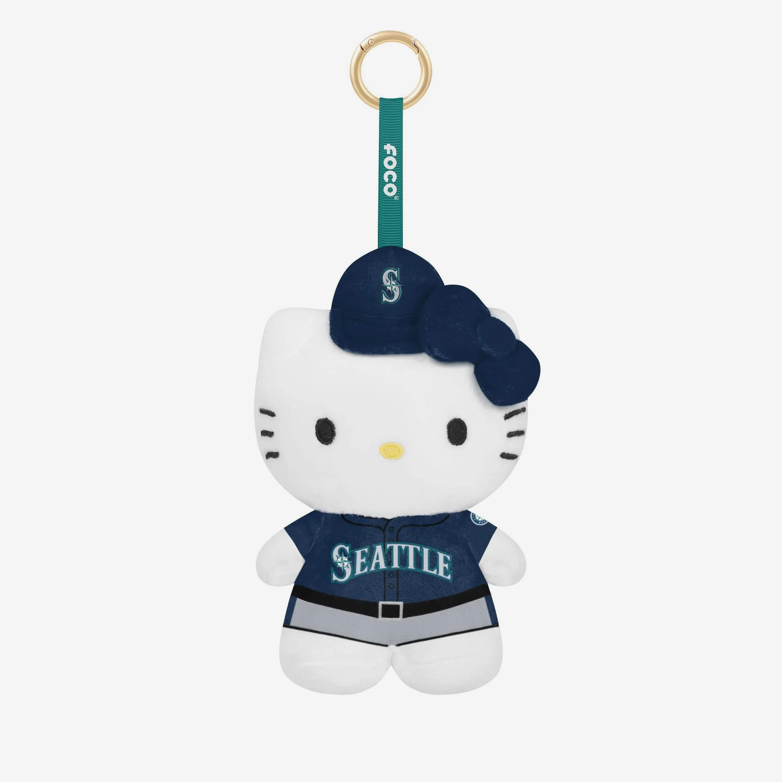 Seattle Mariners Plush Hello Kitty® Bag Charm Keychain